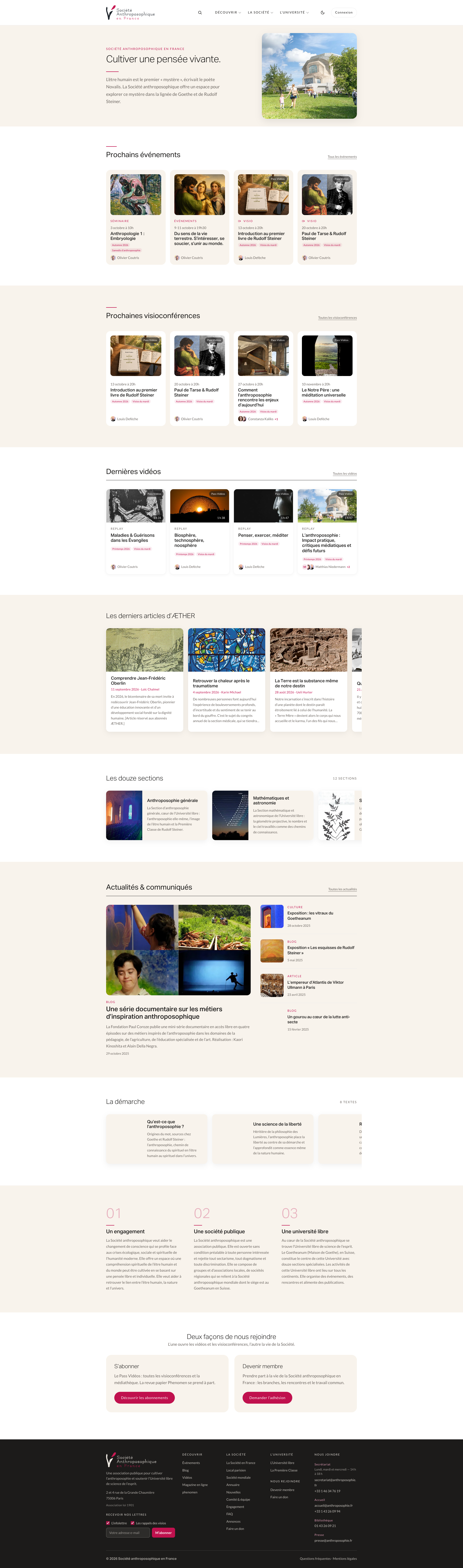 Aperçu du site