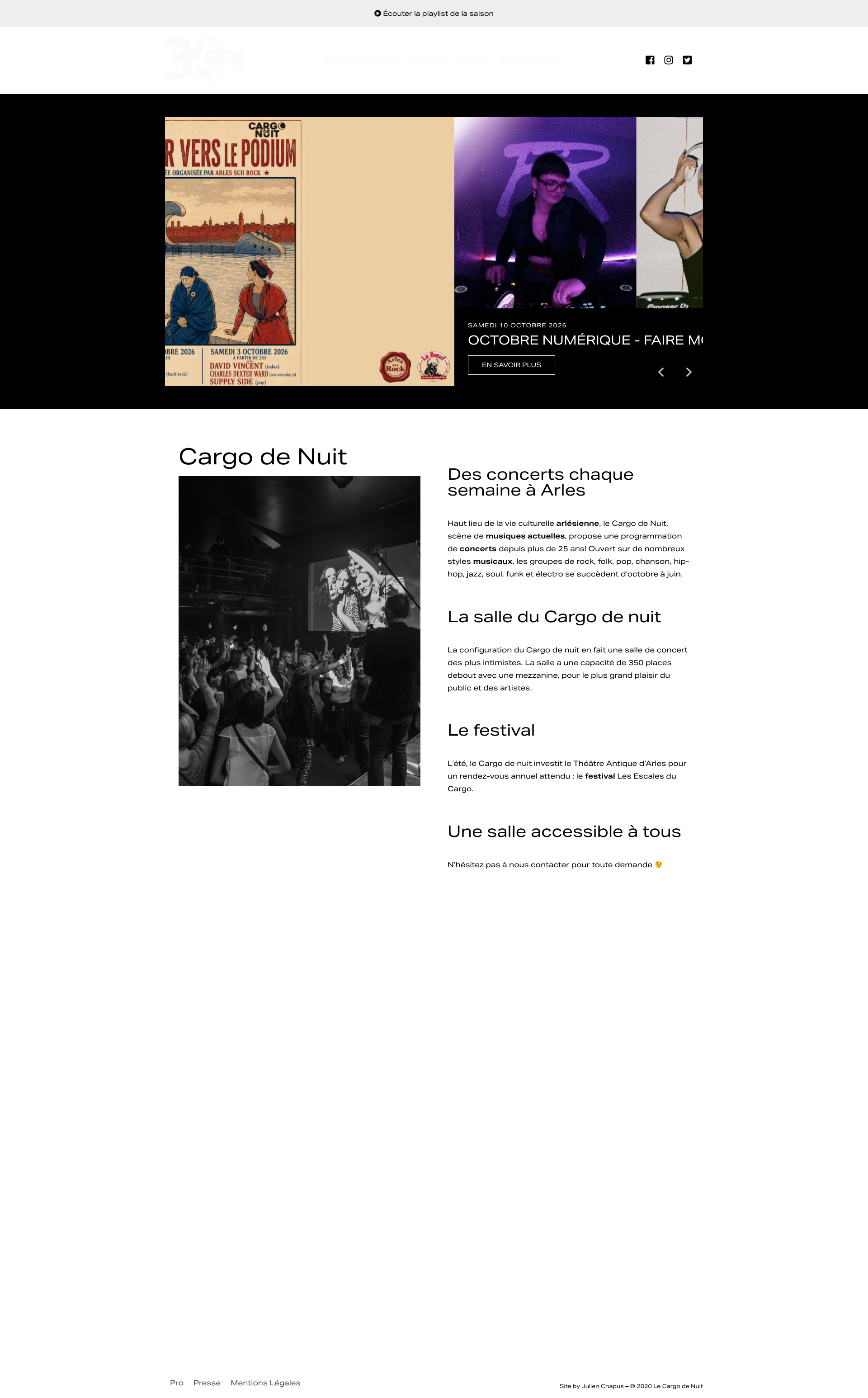 Aperçu du site