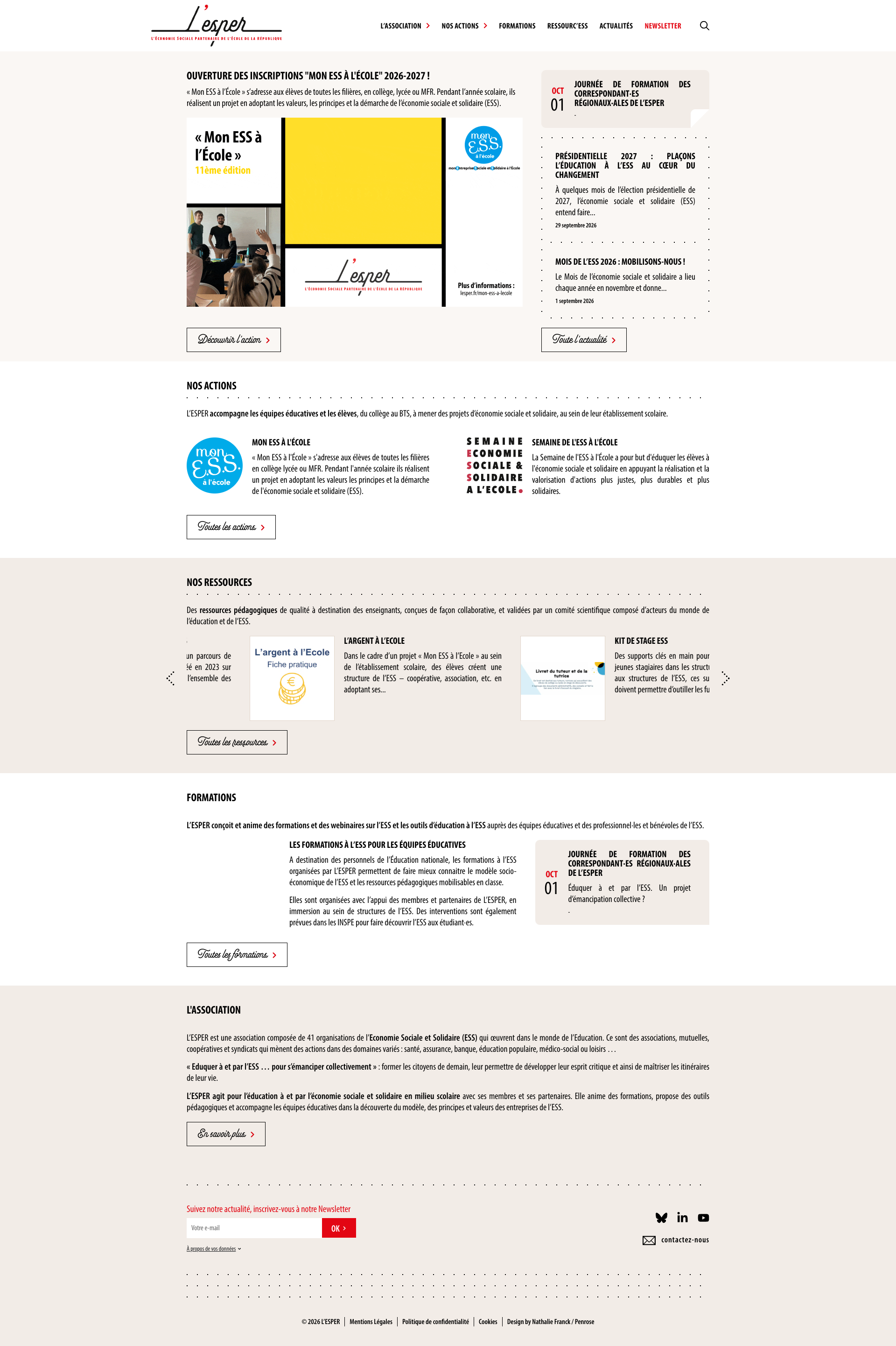 Aperçu du site