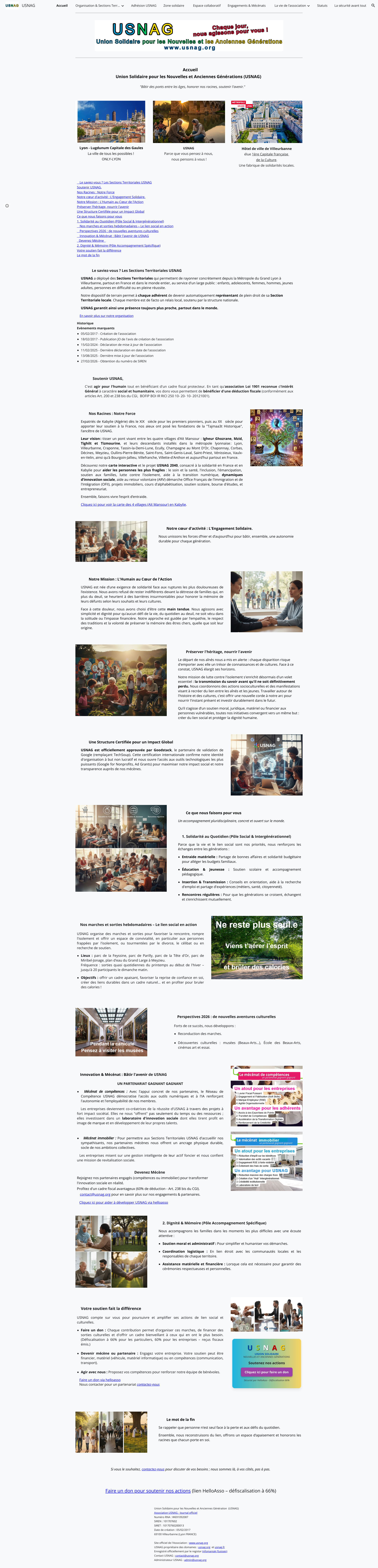 Aperçu du site