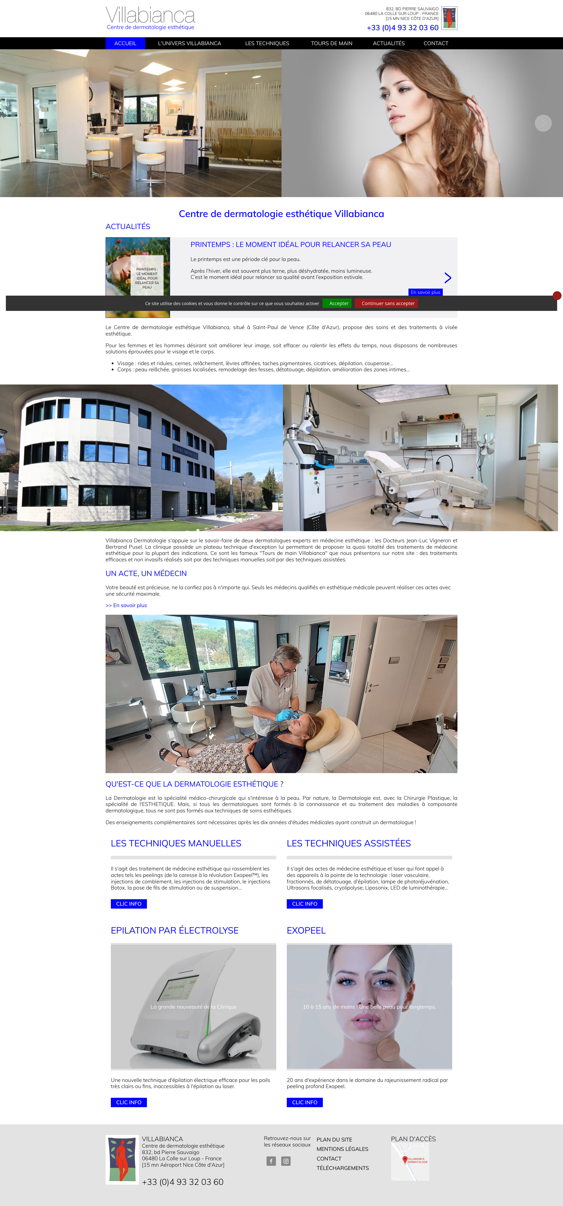 Aperçu du site