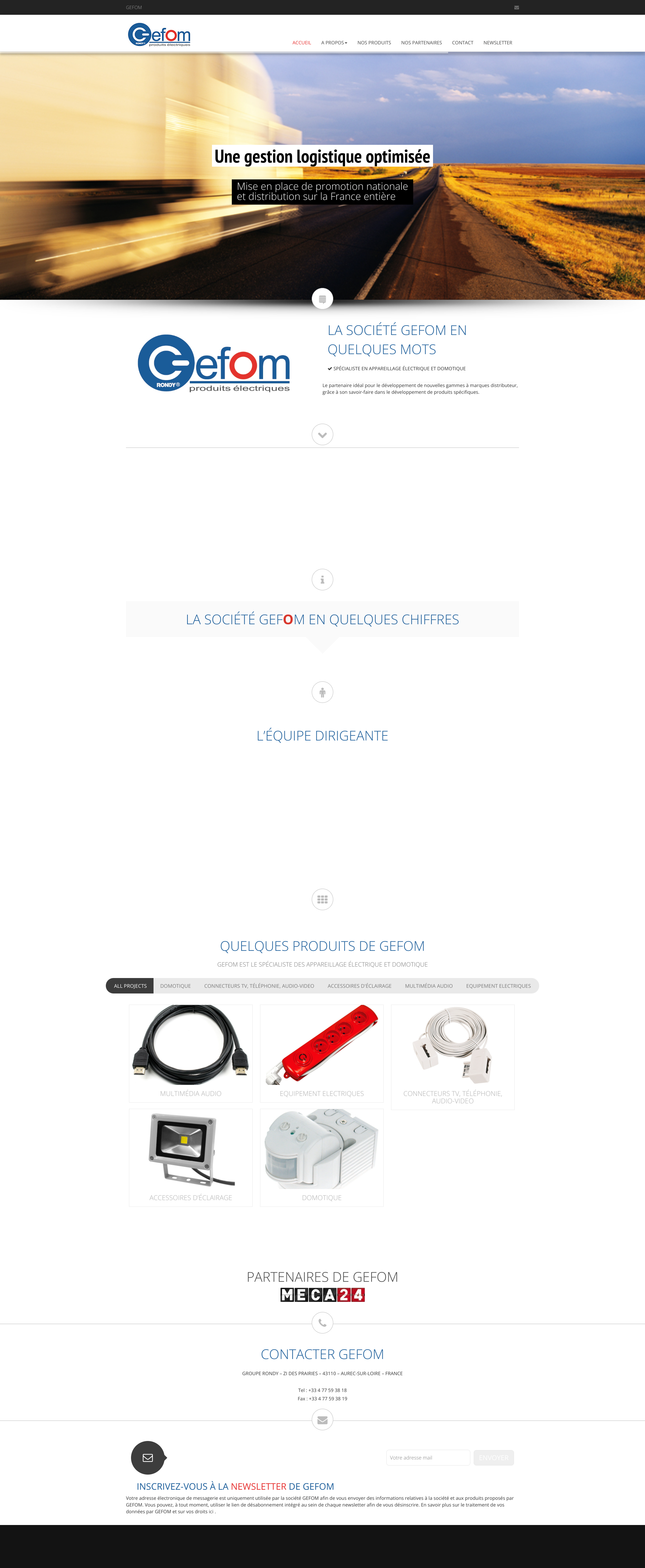 Aperçu du site