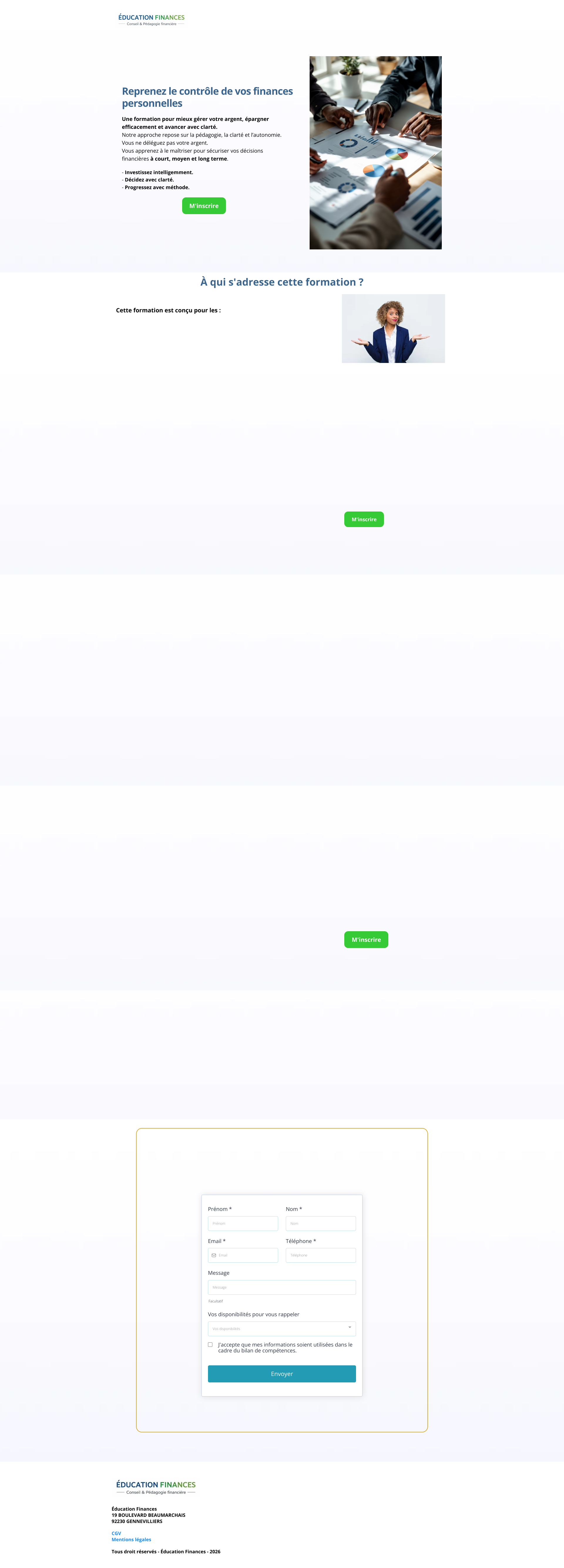 Aperçu du site