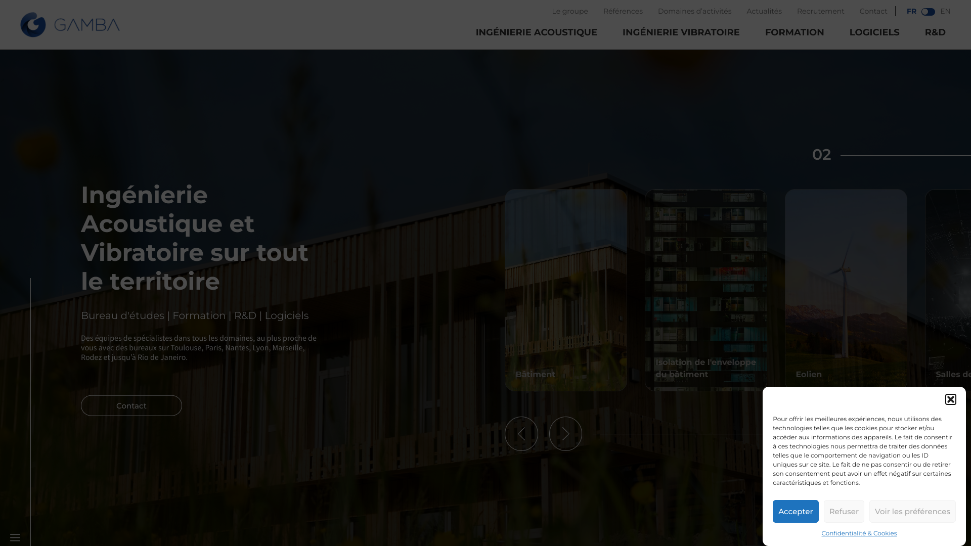 Aperçu du site