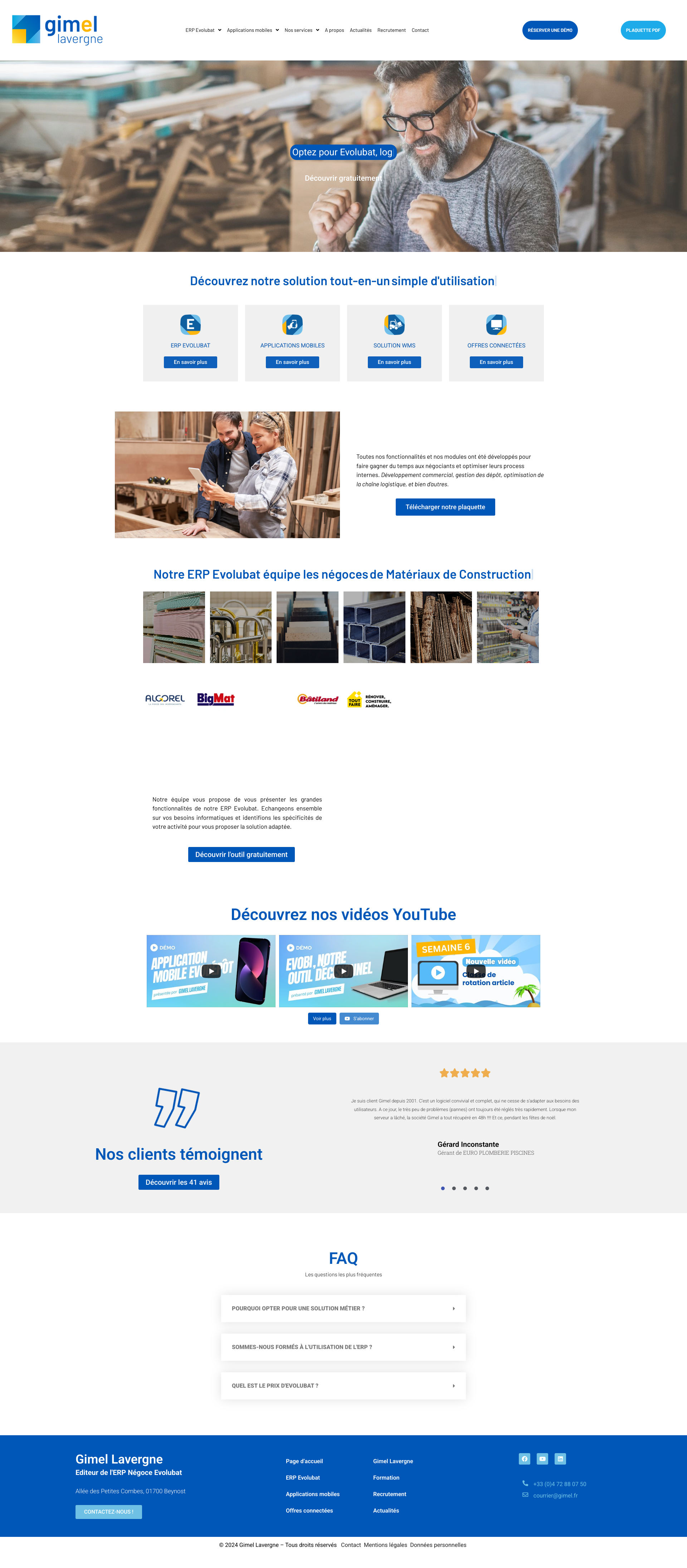 Aperçu du site
