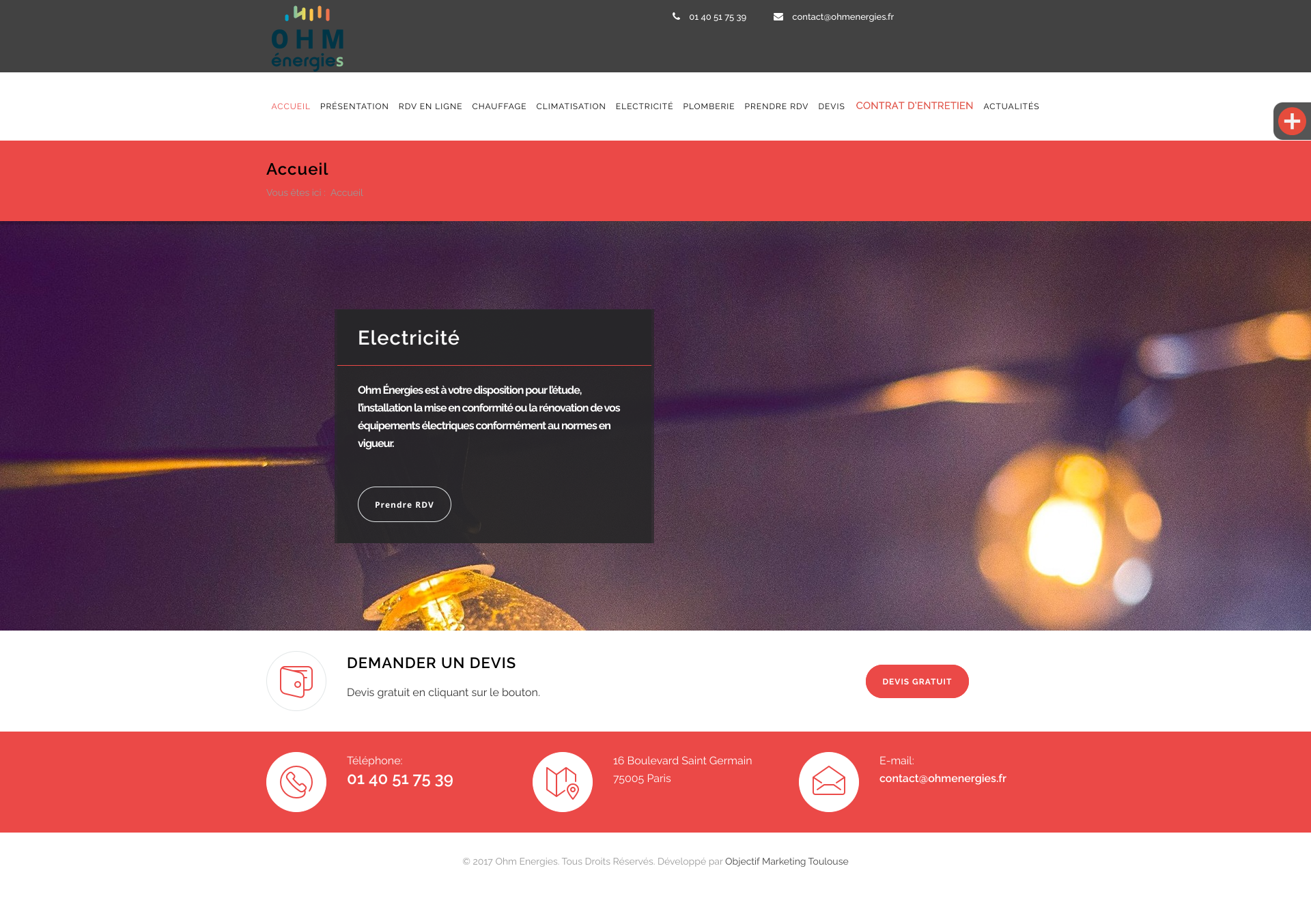 Aperçu du site