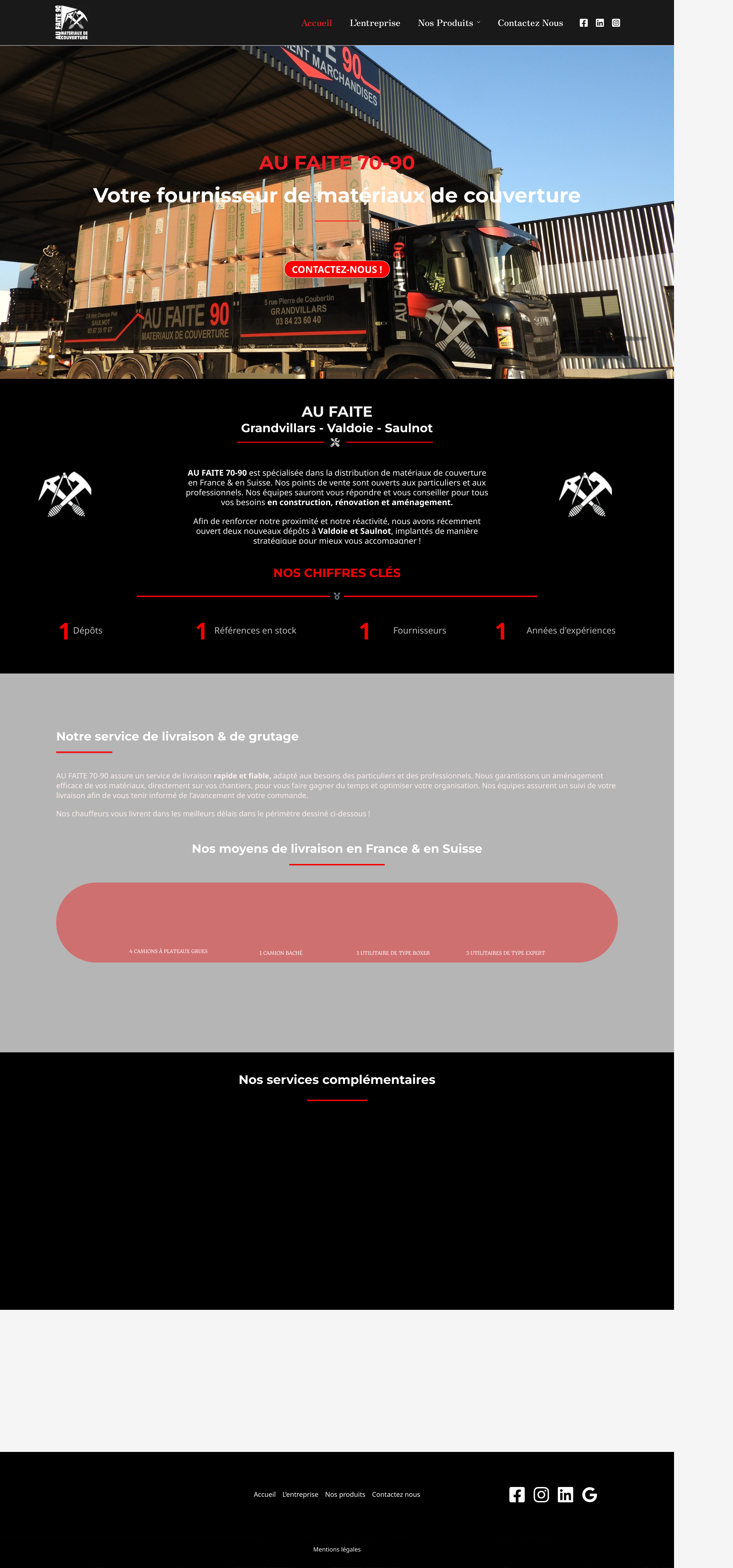 Aperçu du site