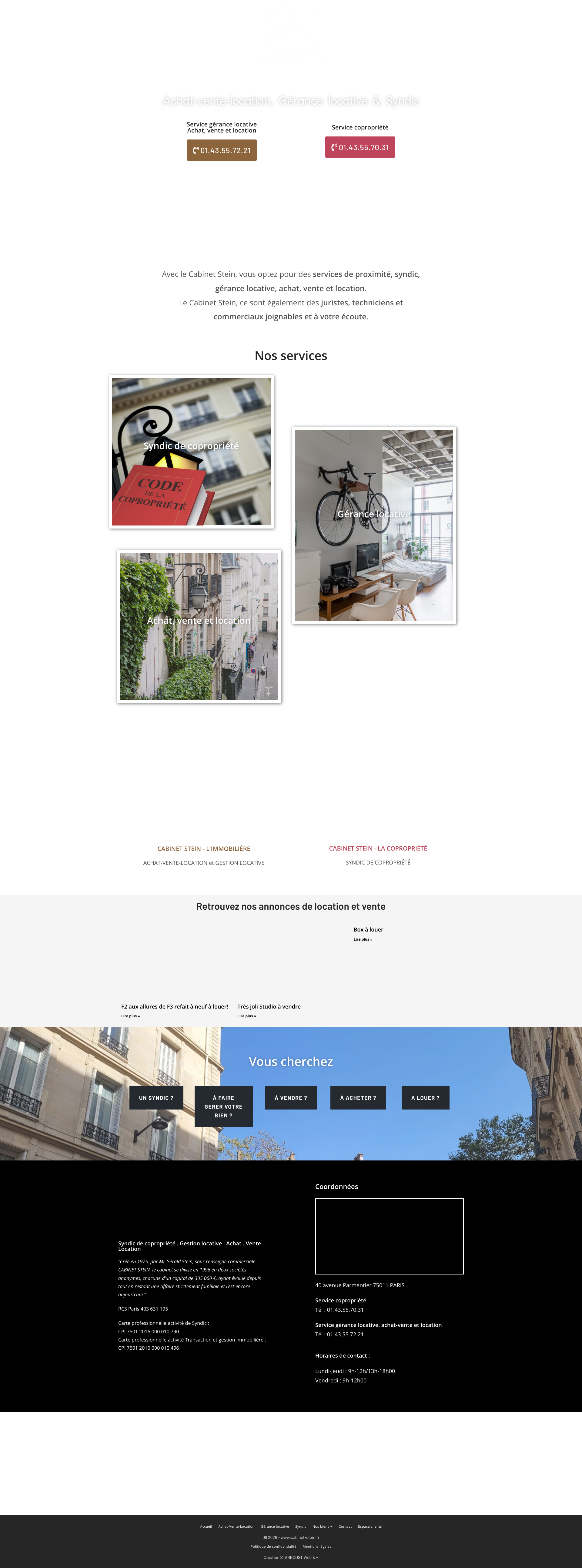 Aperçu du site