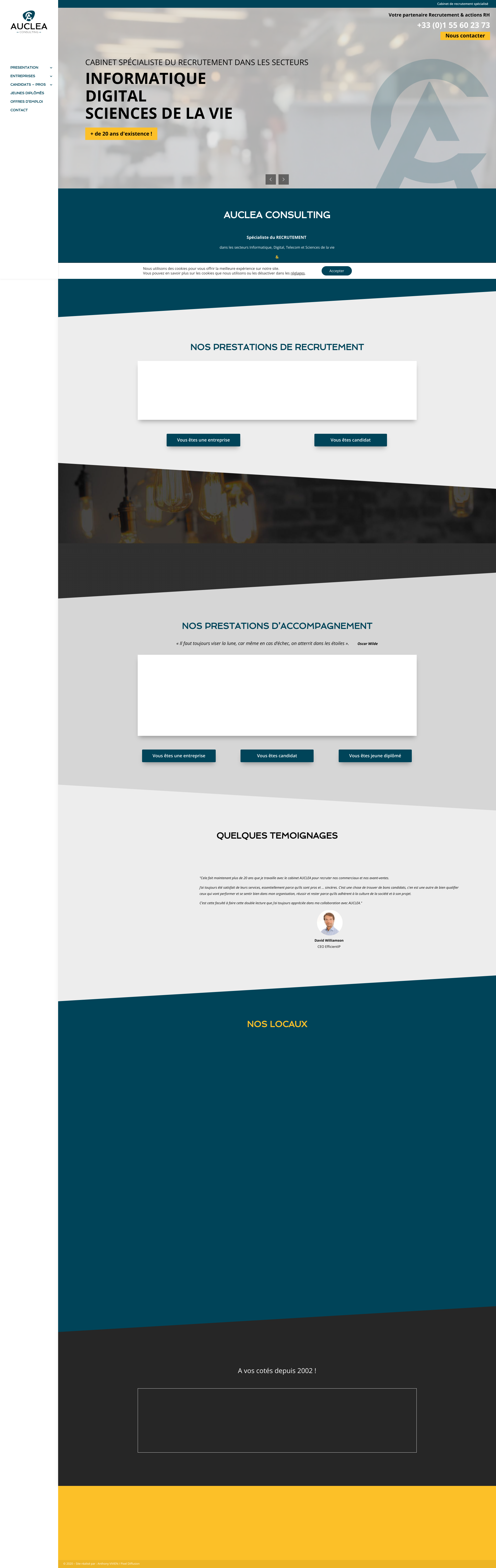 Aperçu du site