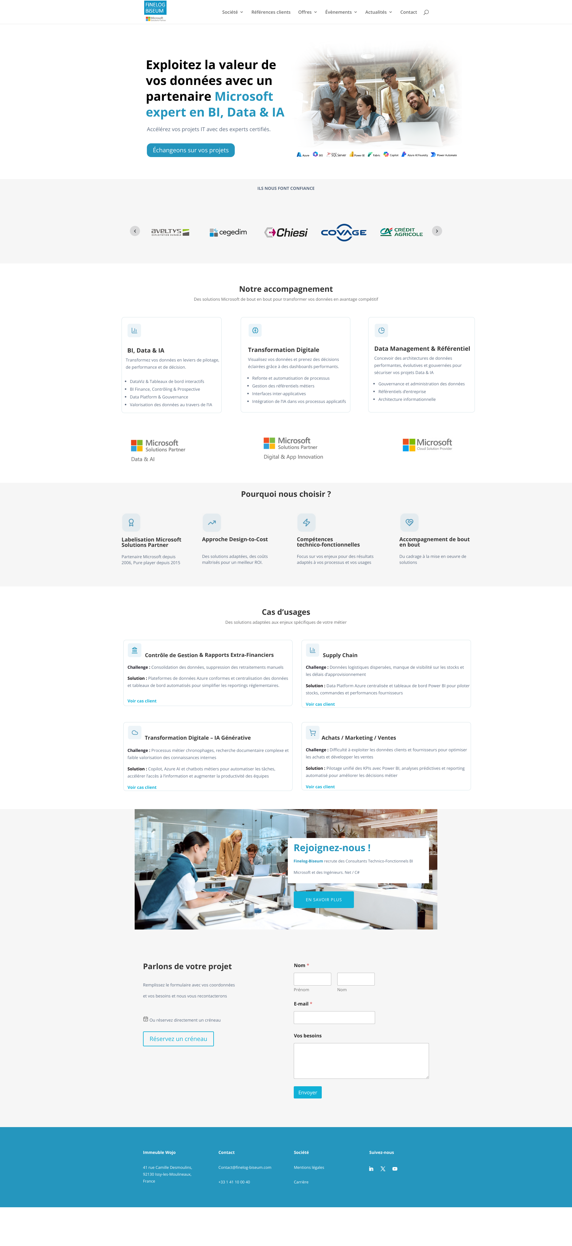 Aperçu du site