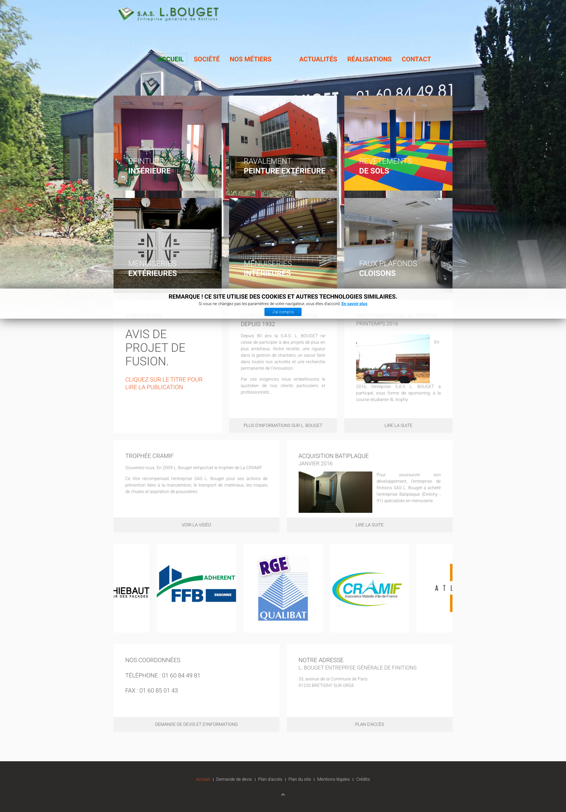 Aperçu du site