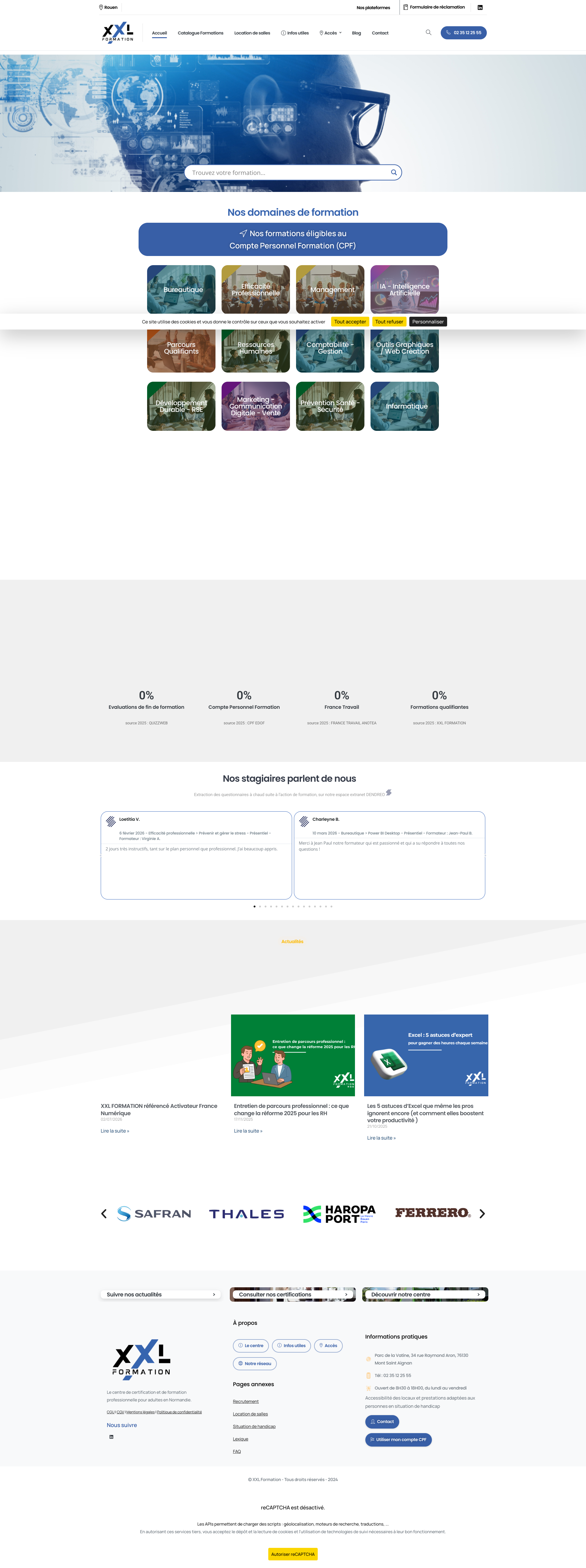 Aperçu du site