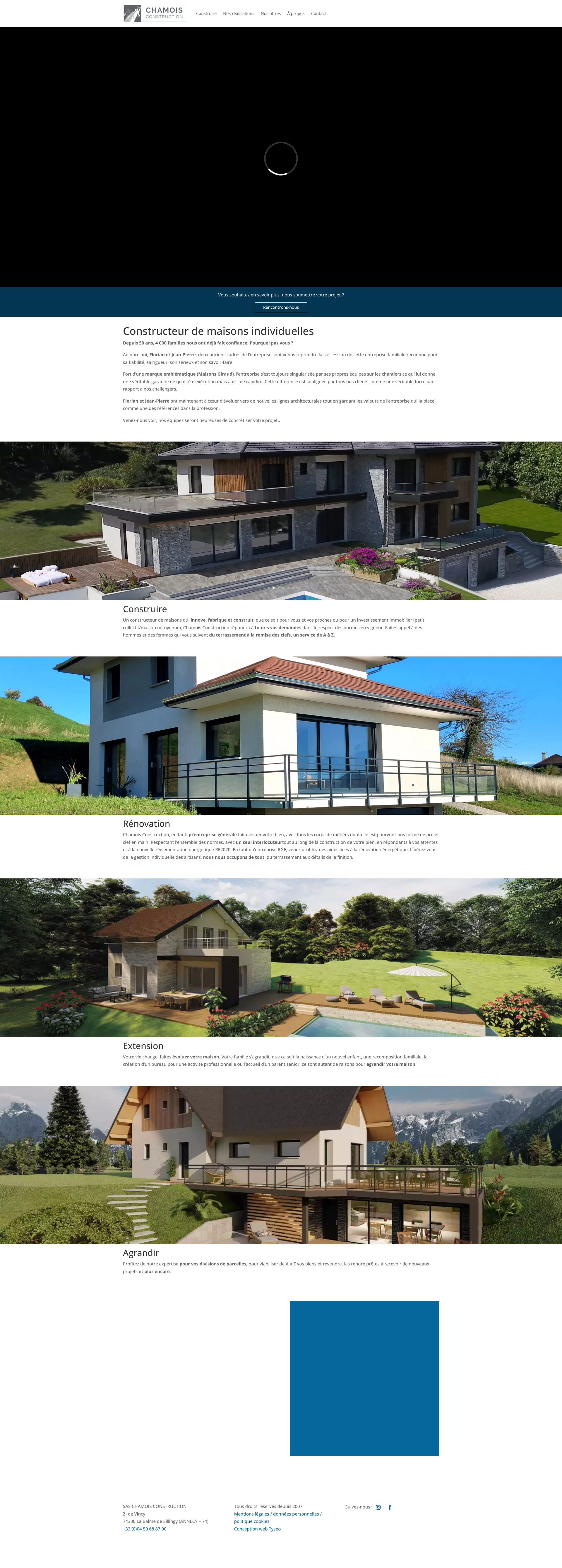Aperçu du site