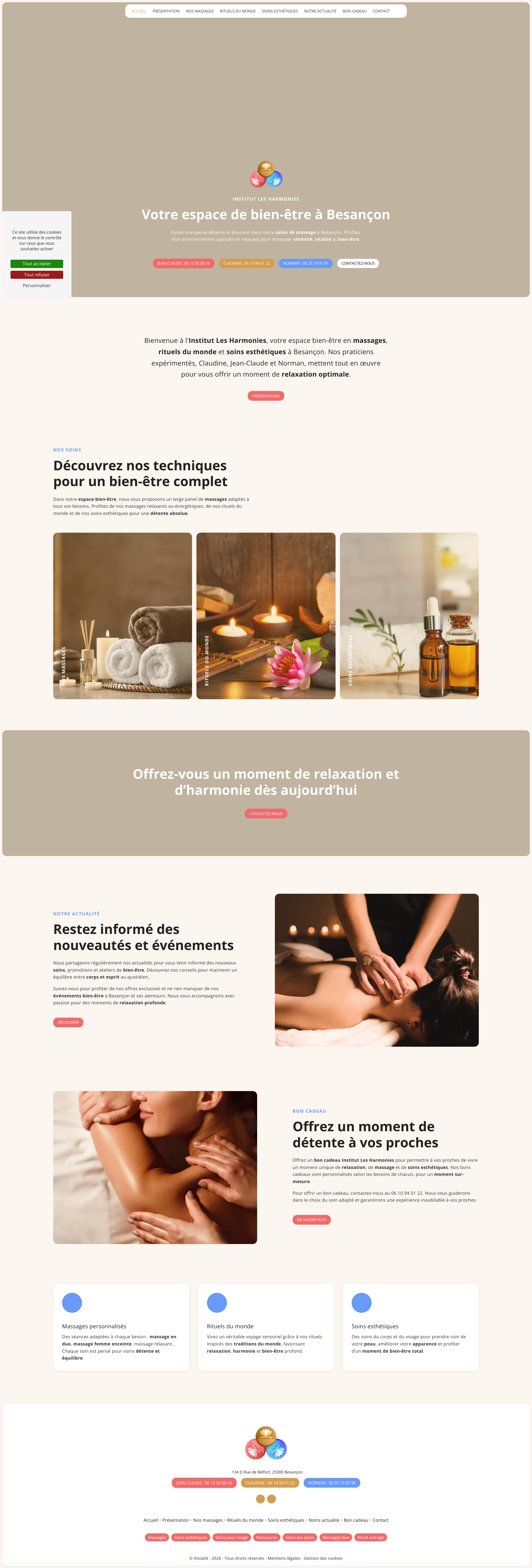 Aperçu du site