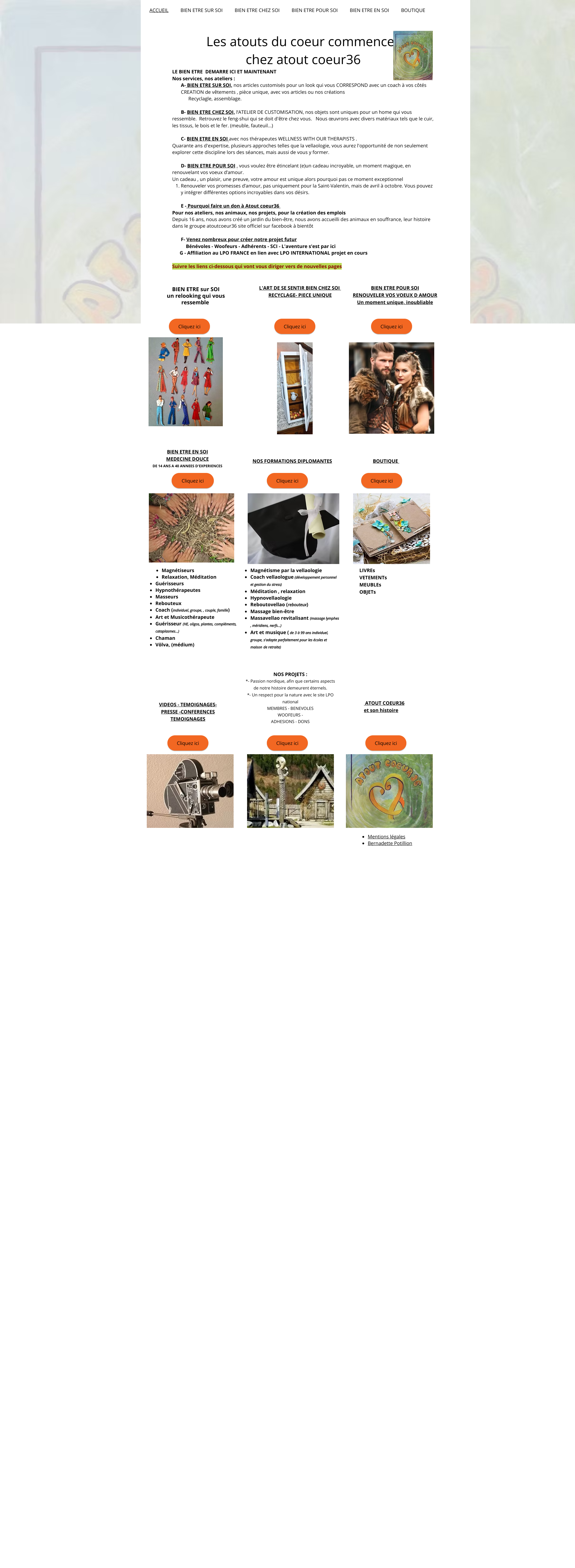 Aperçu du site