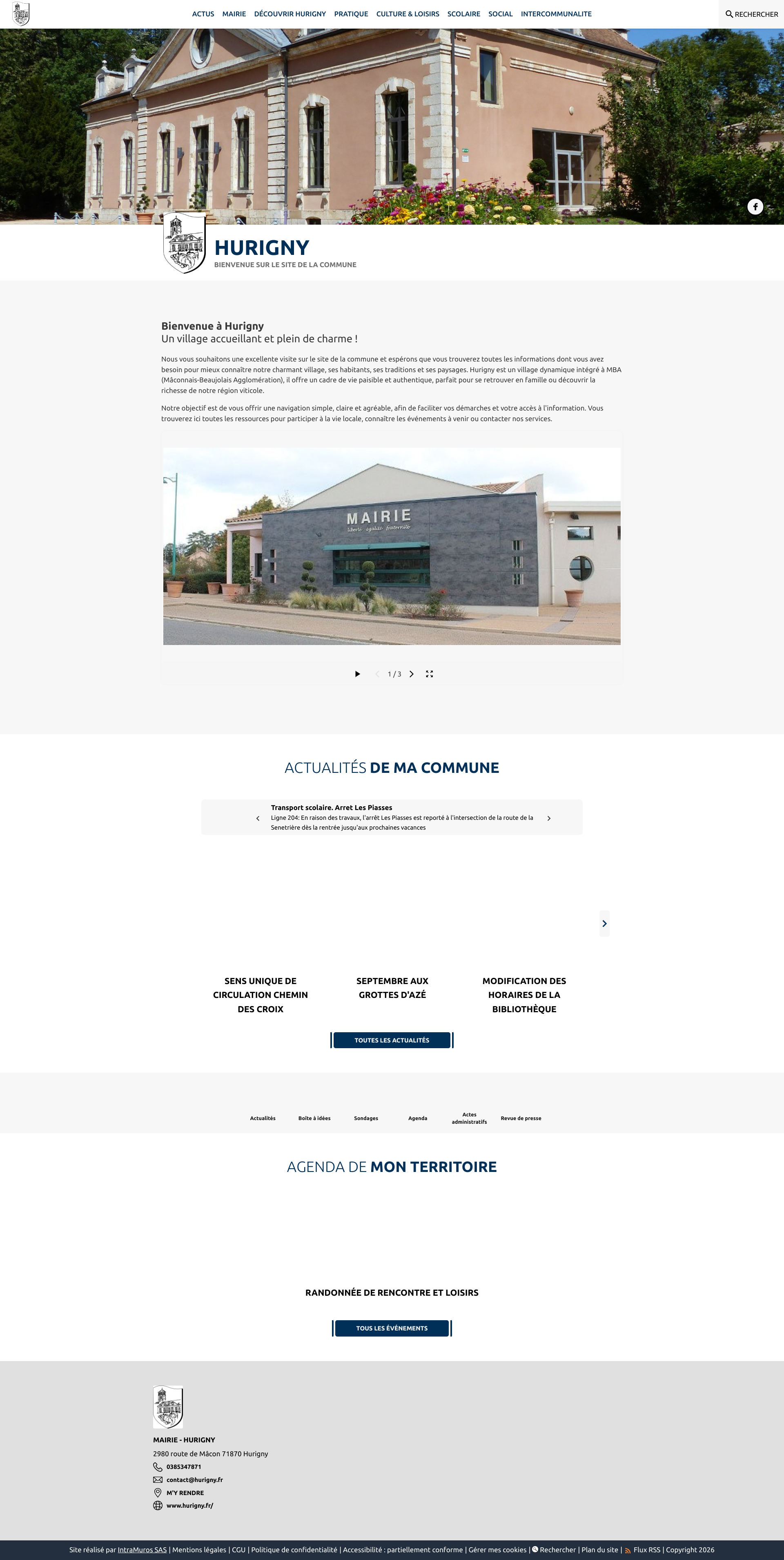 Aperçu du site