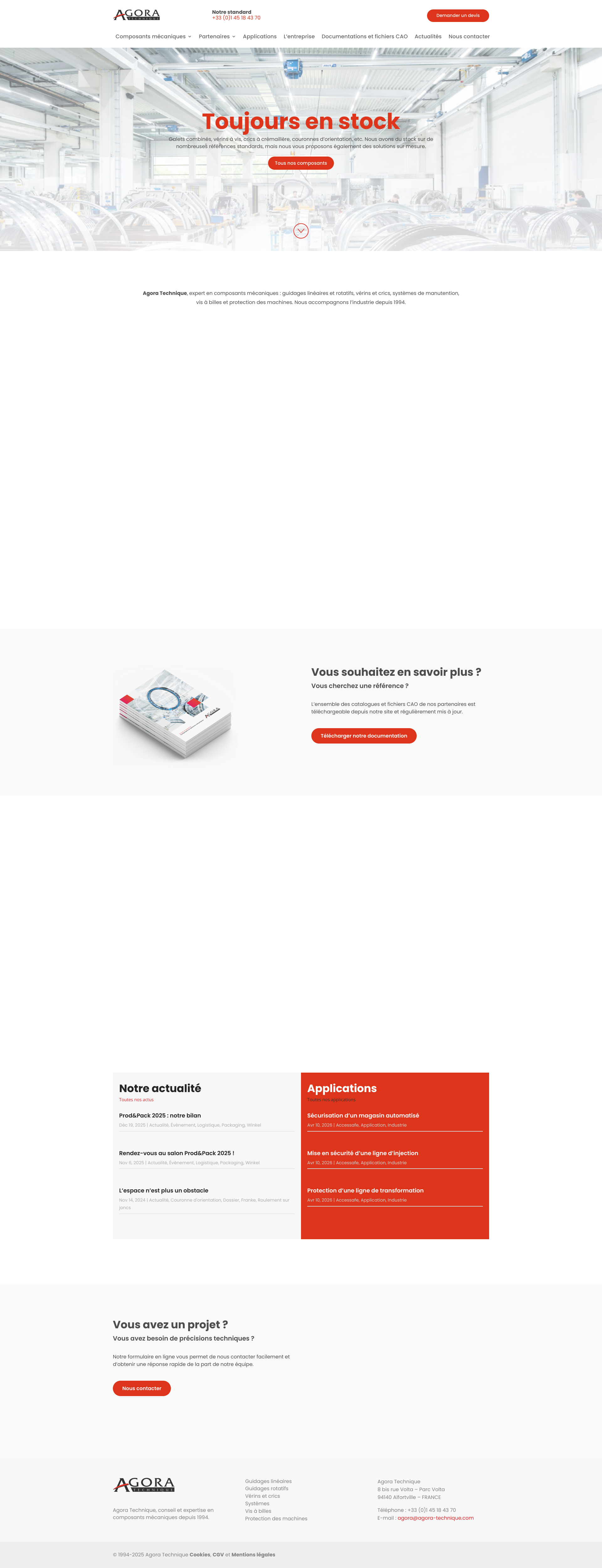 Aperçu du site