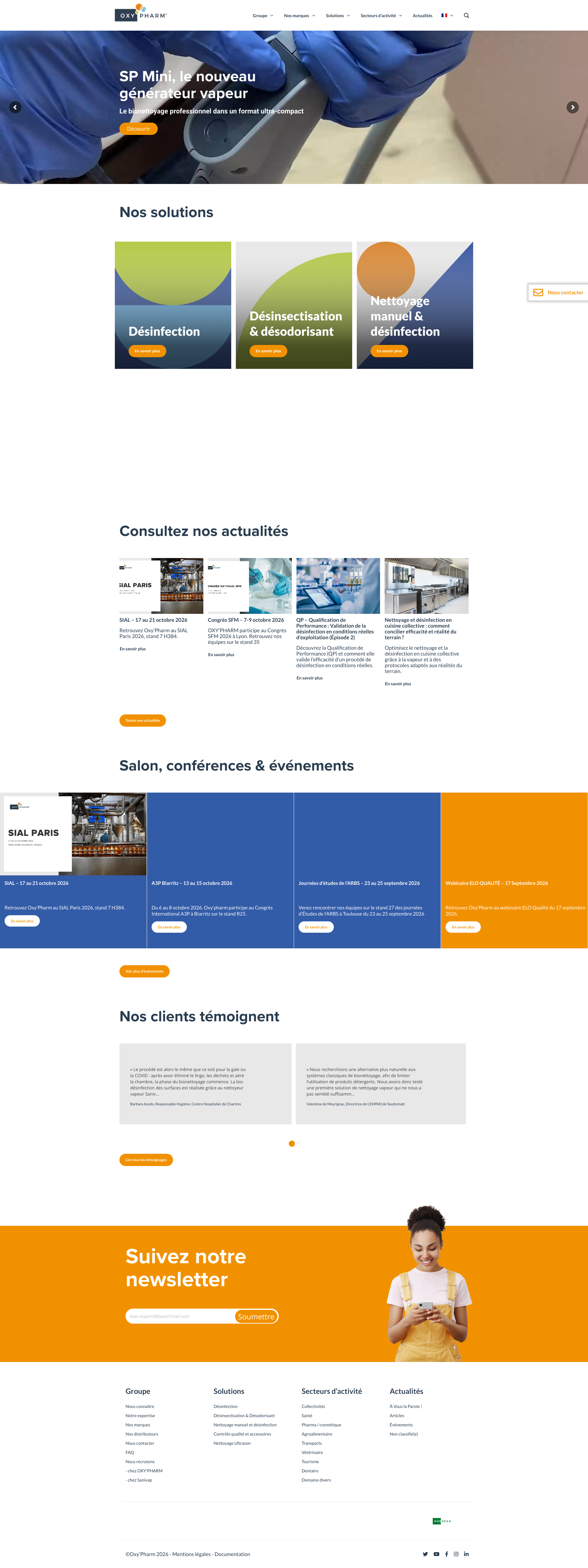 Aperçu du site