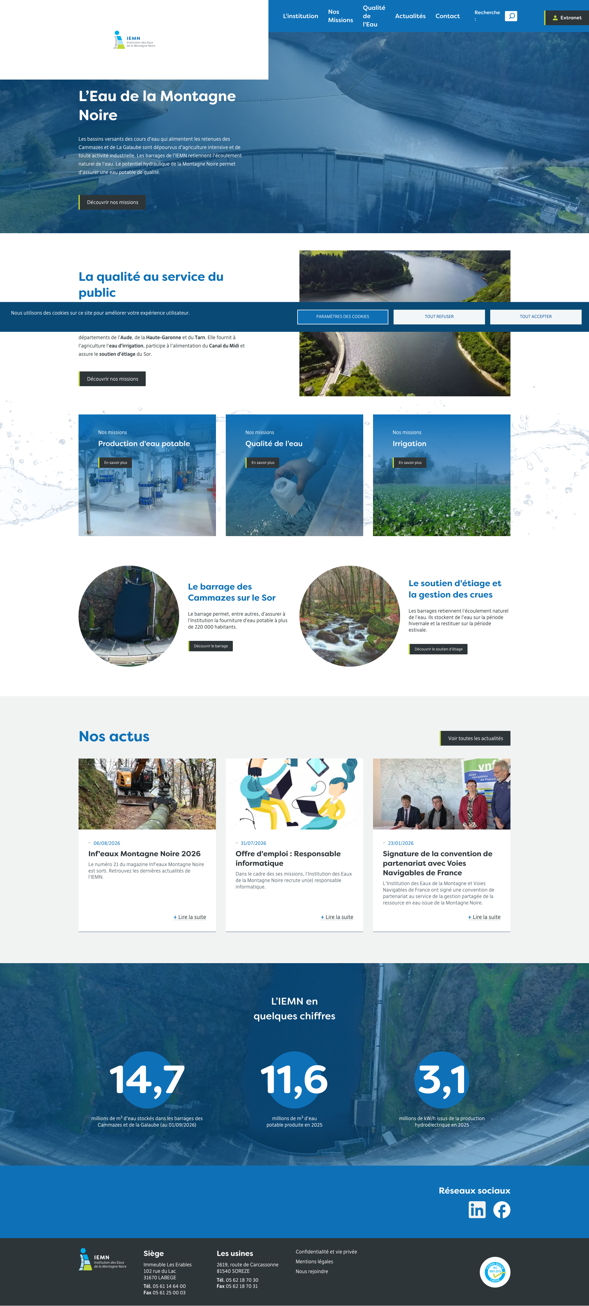 Aperçu du site