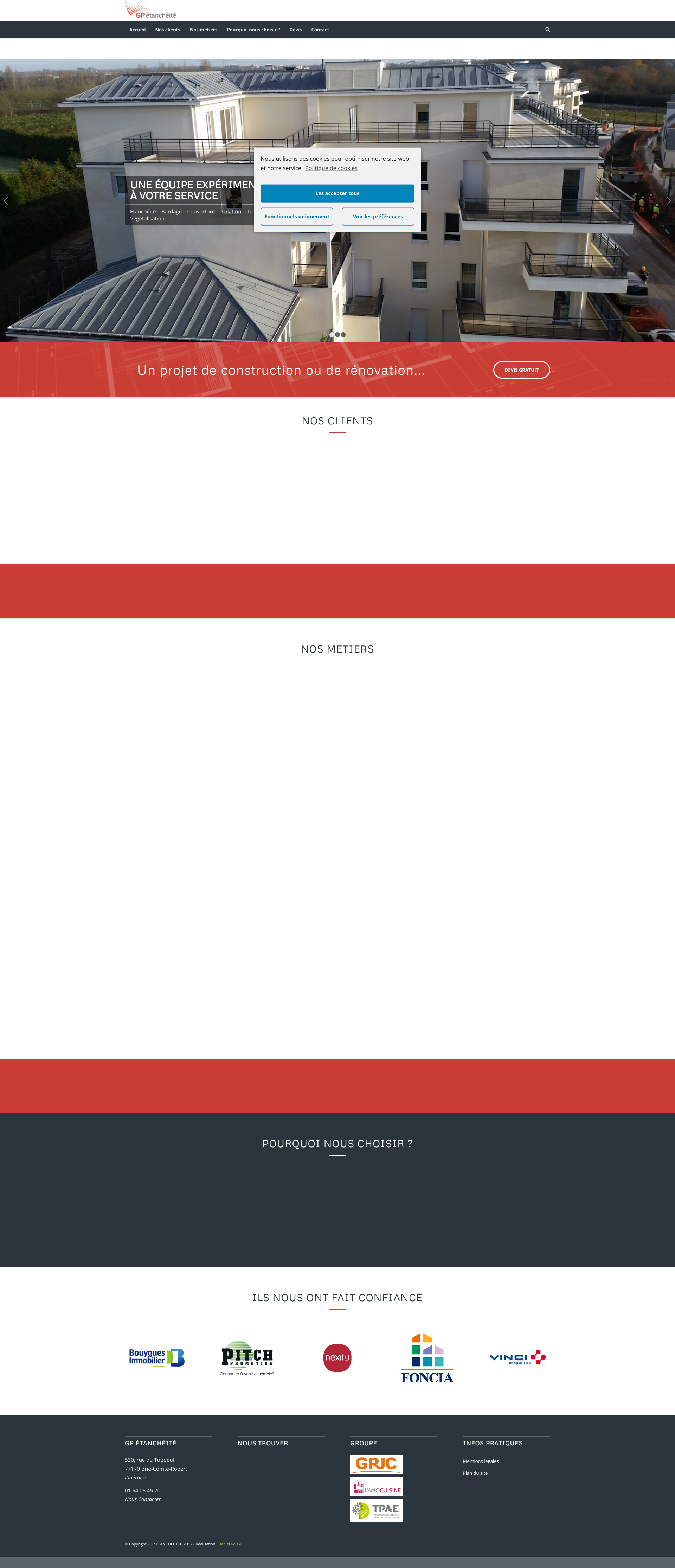 Aperçu du site