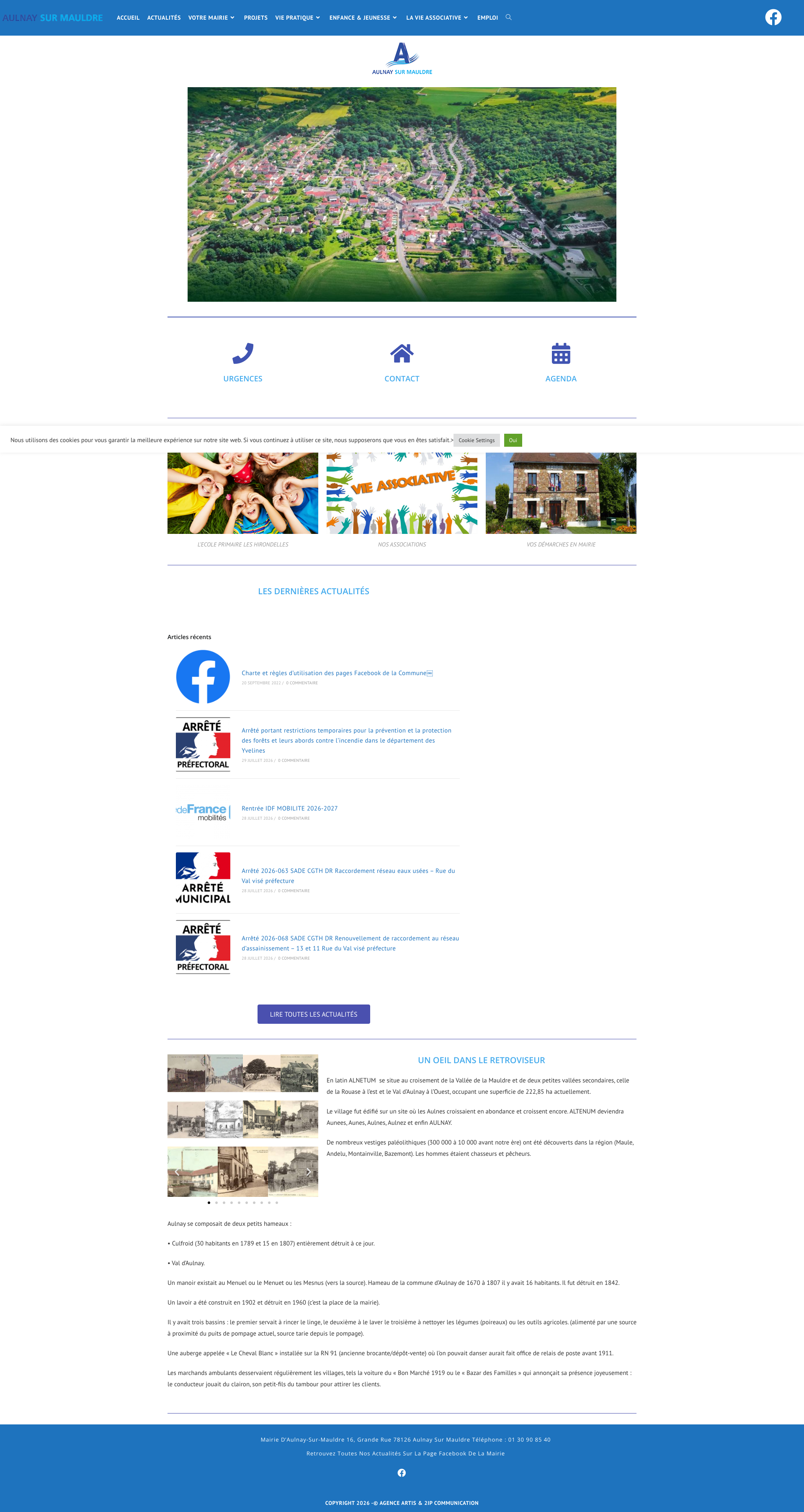 Aperçu du site