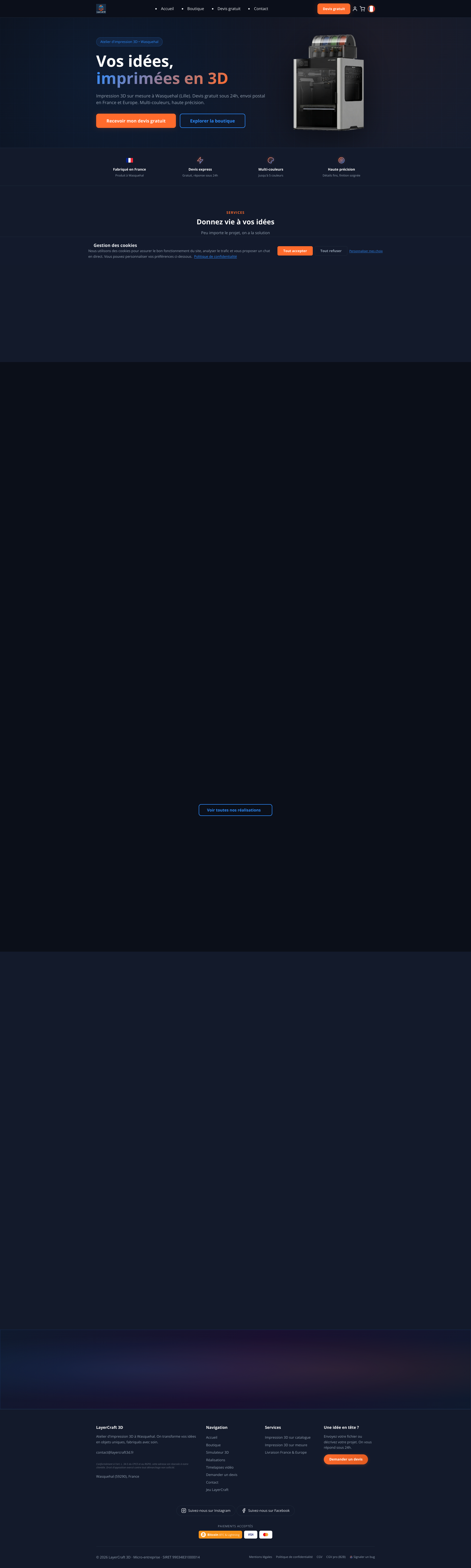 Aperçu du site