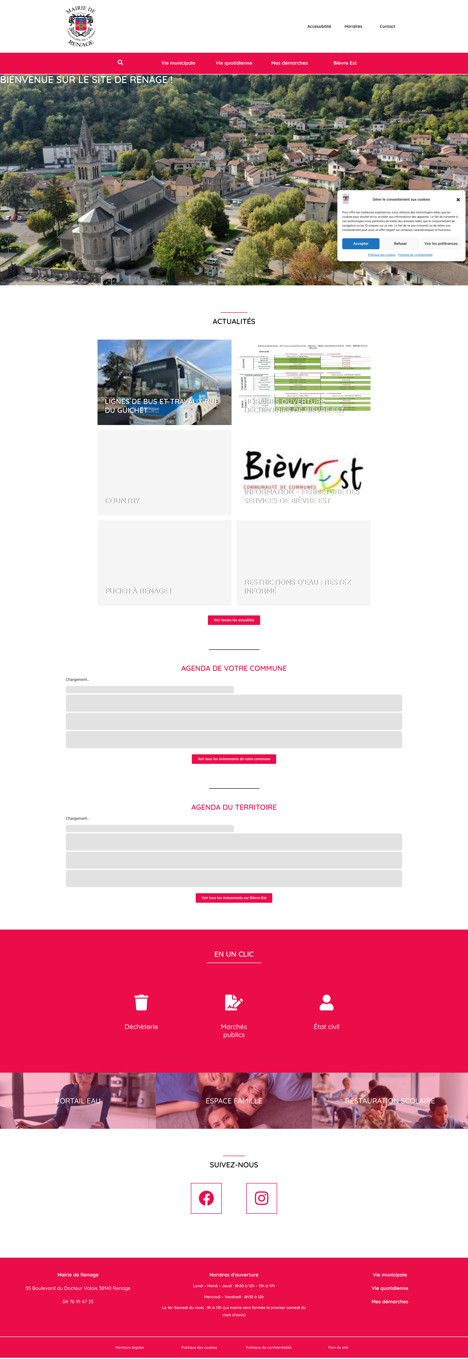 Aperçu du site