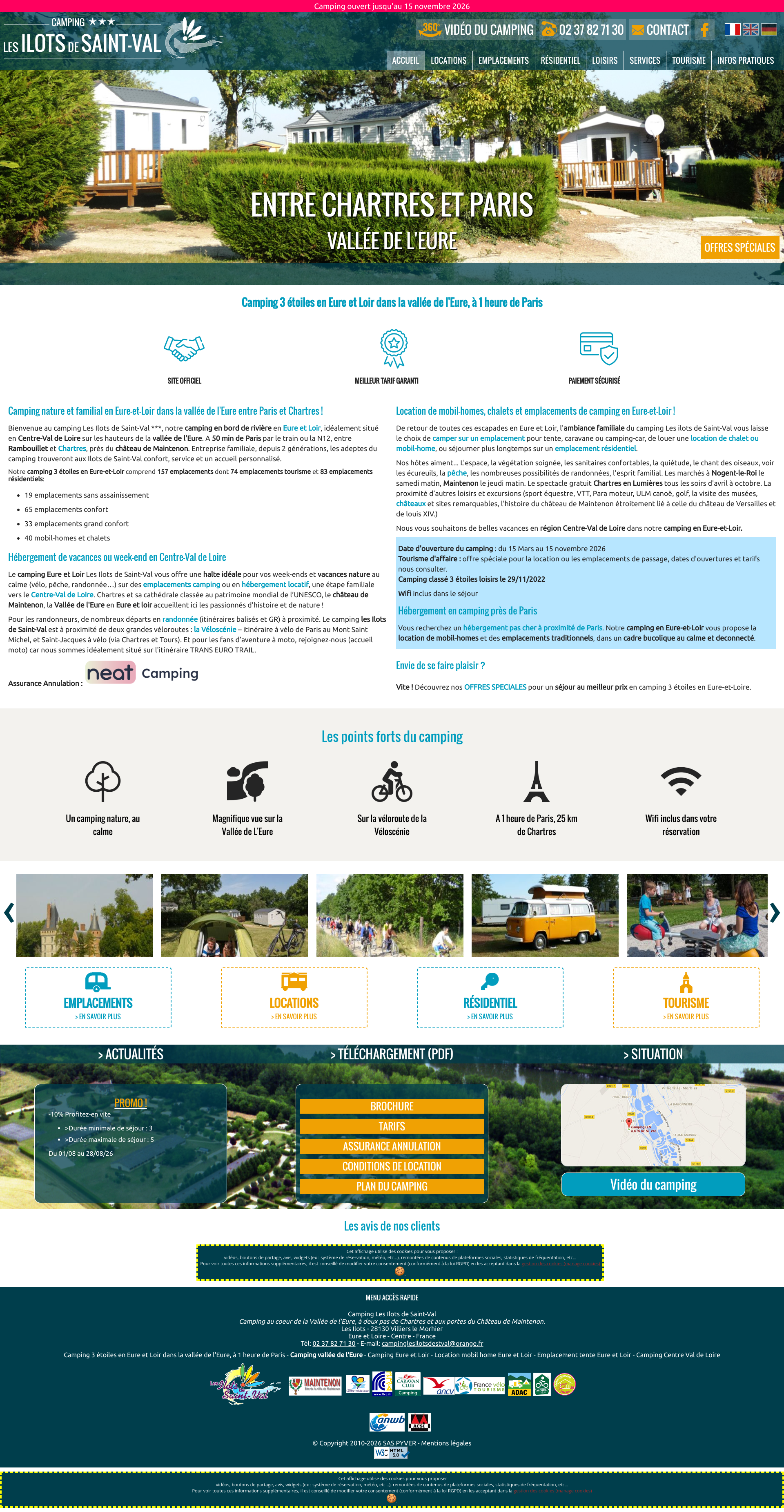 Aperçu du site