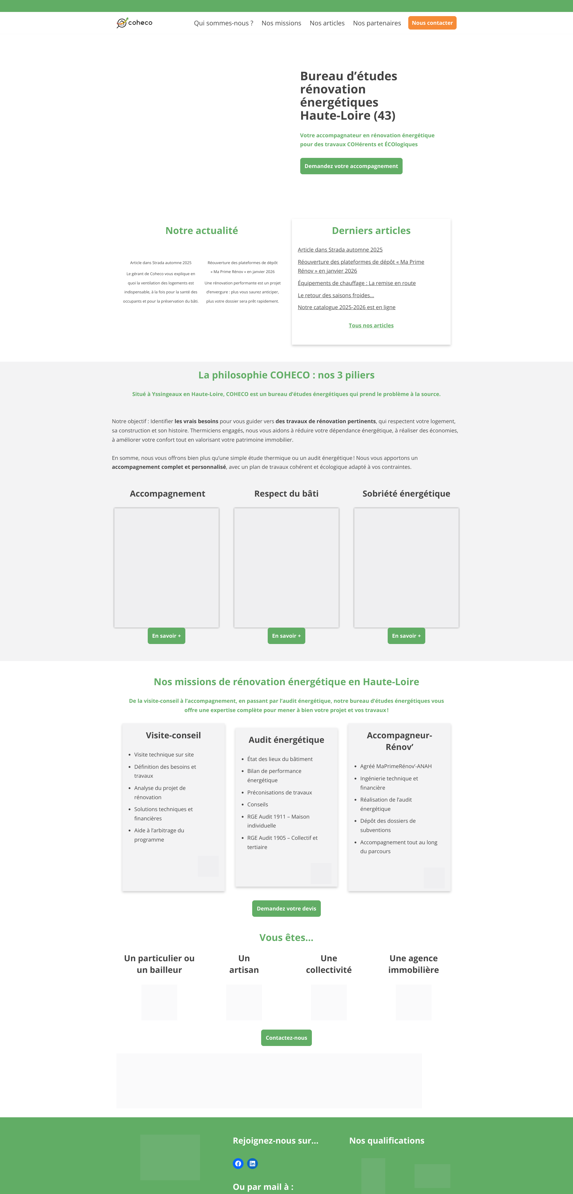 Aperçu du site