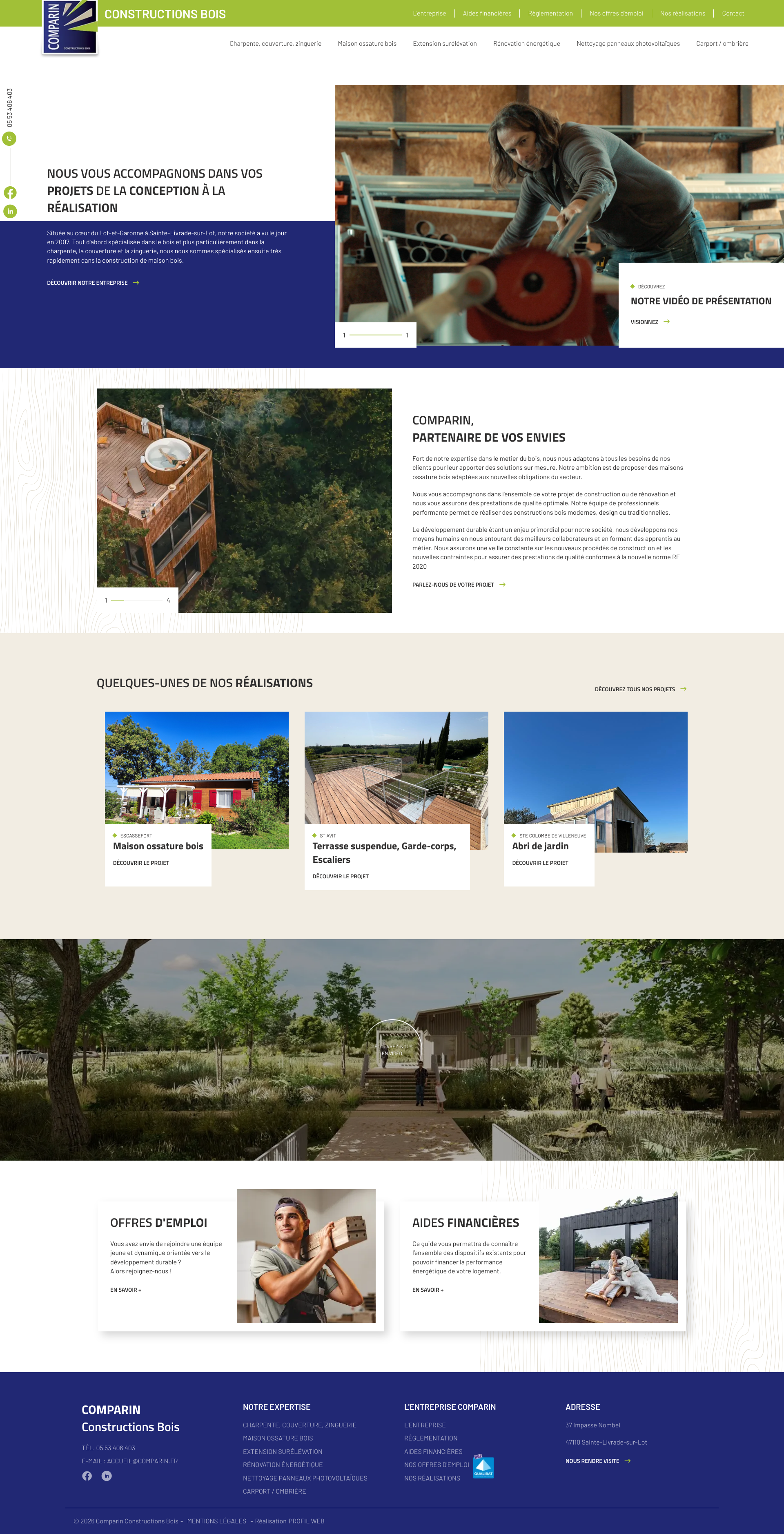 Aperçu du site