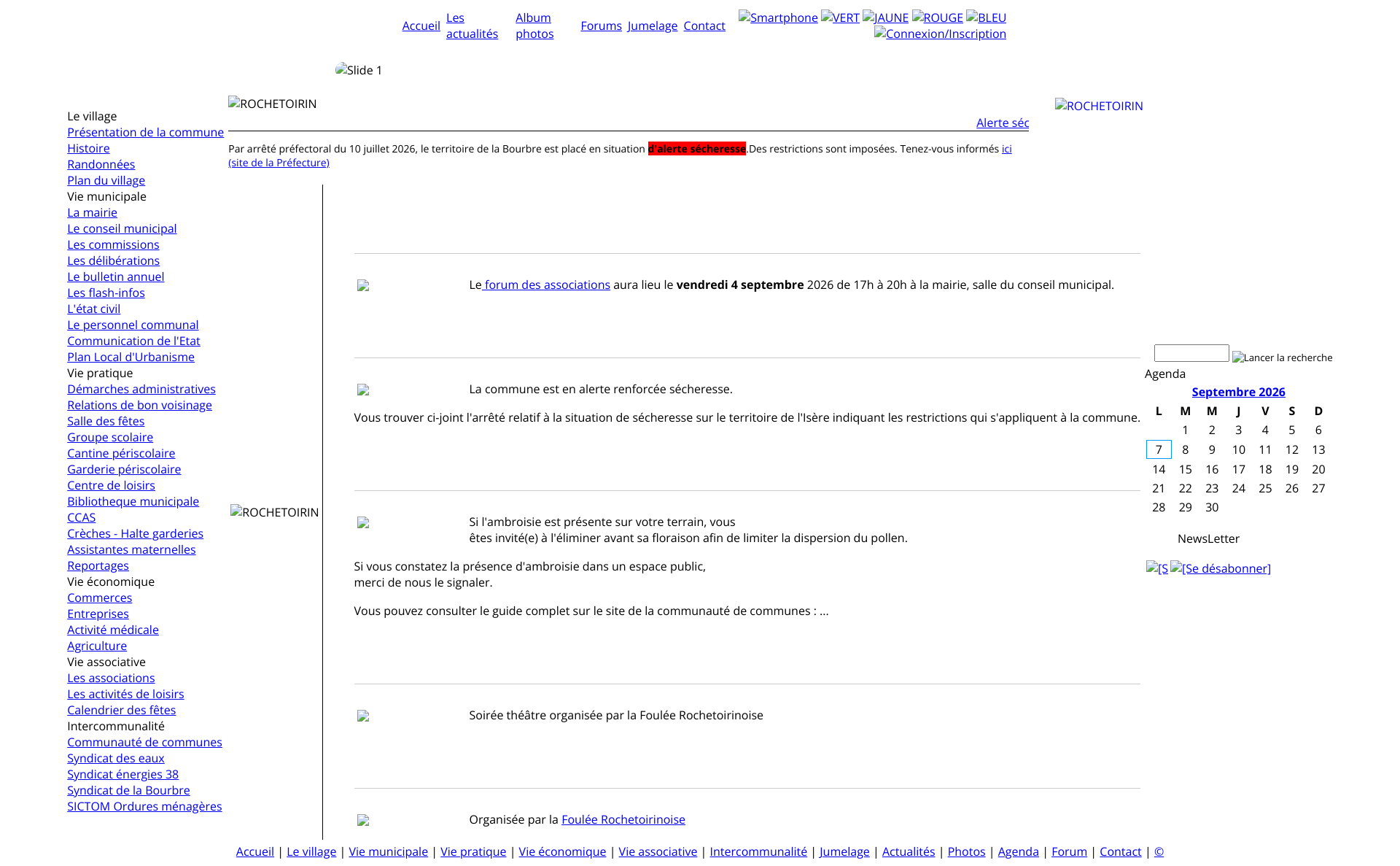 Aperçu du site