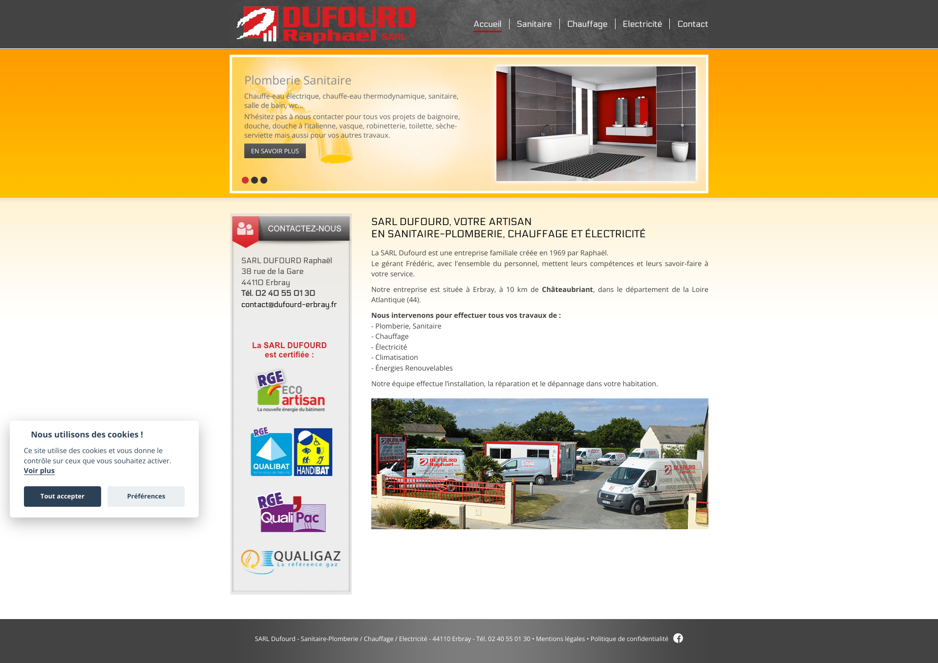 Aperçu du site