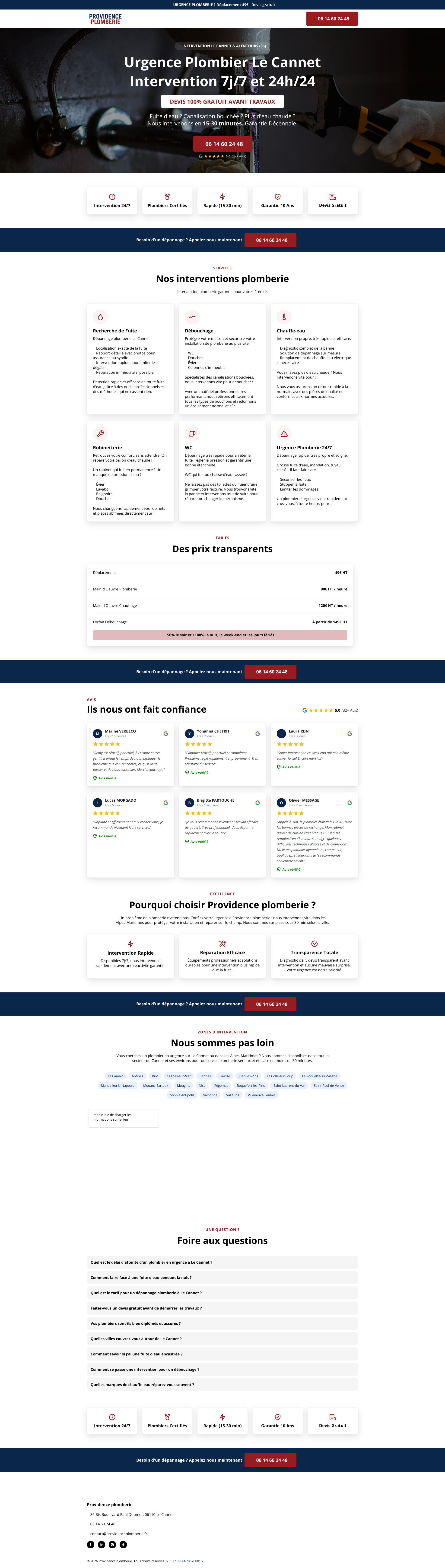 Aperçu du site