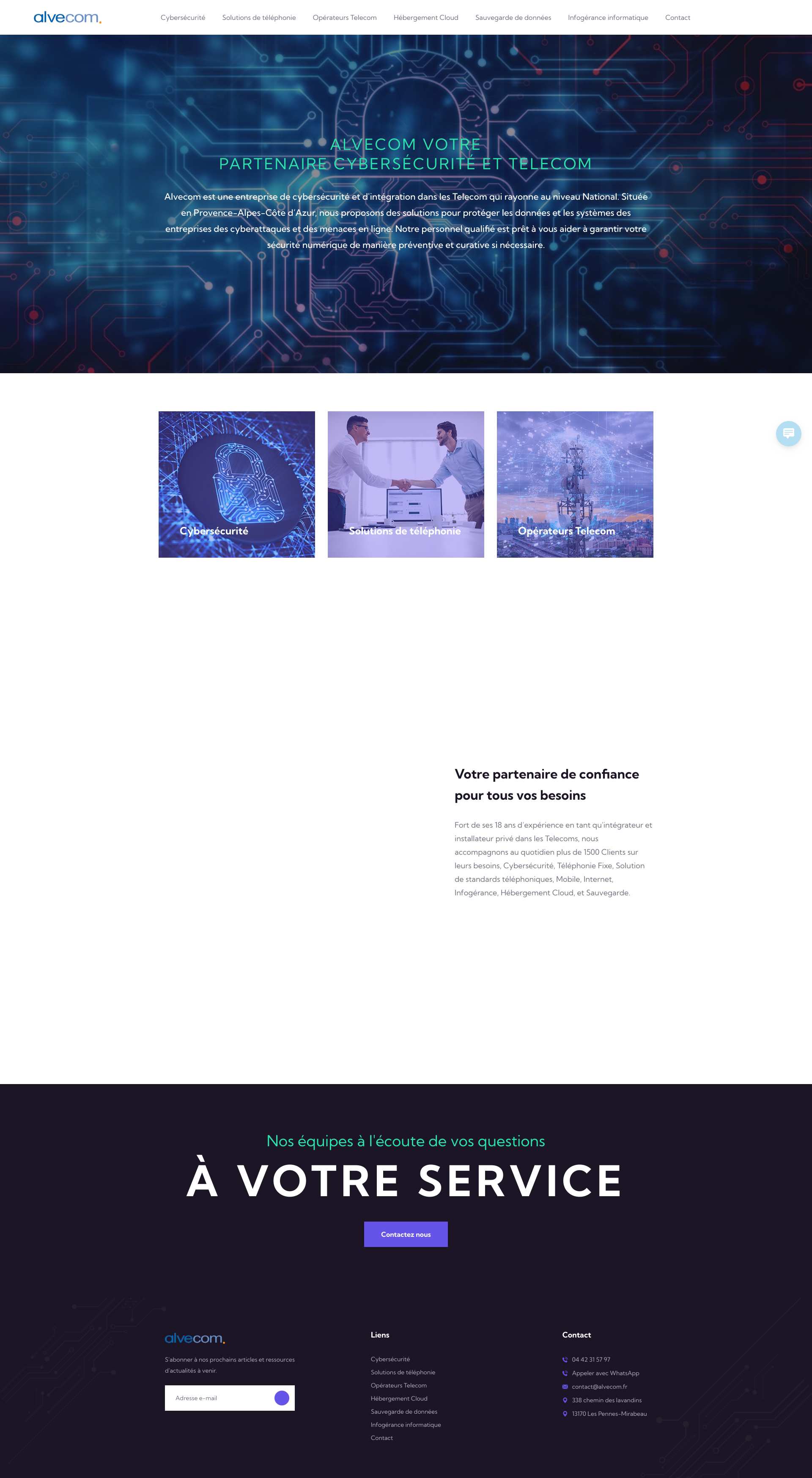 Aperçu du site