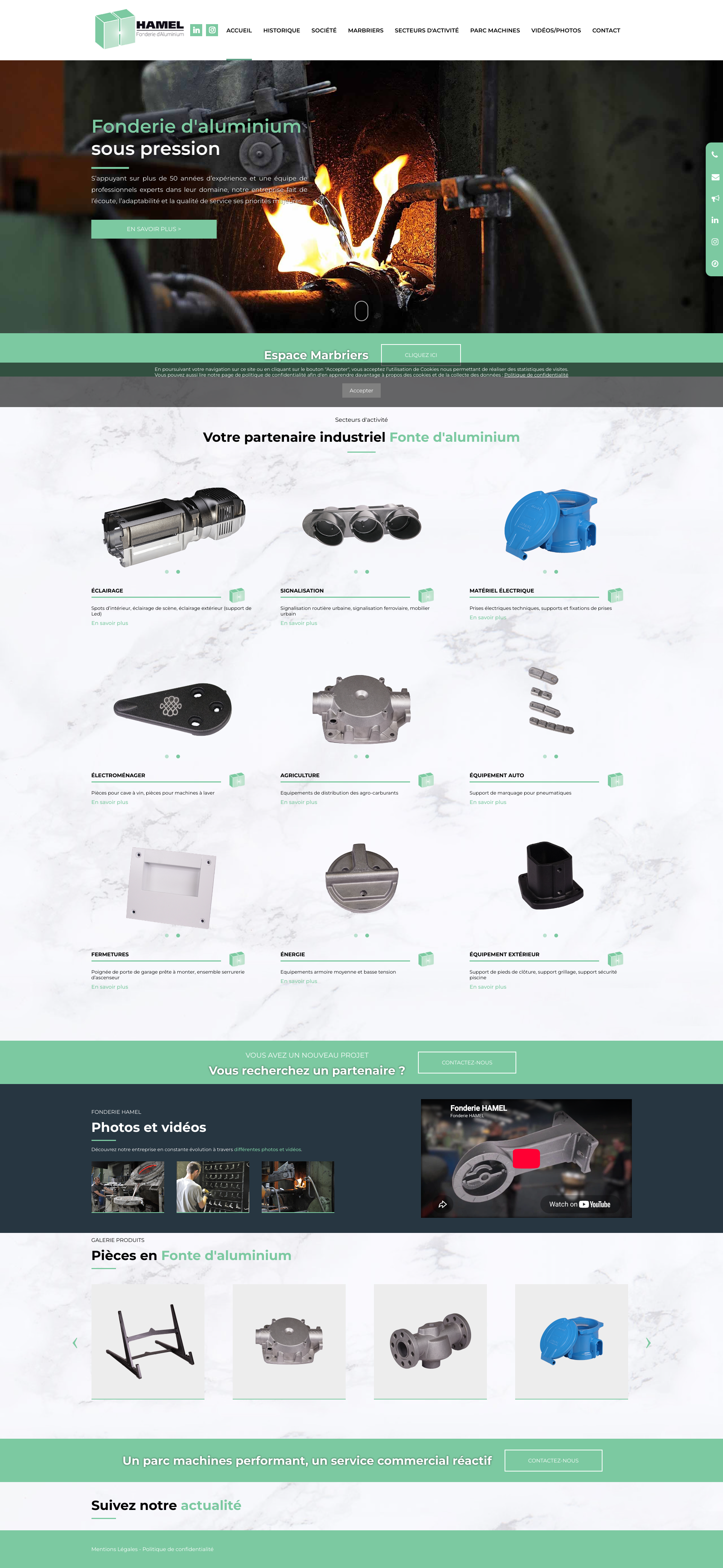 Aperçu du site