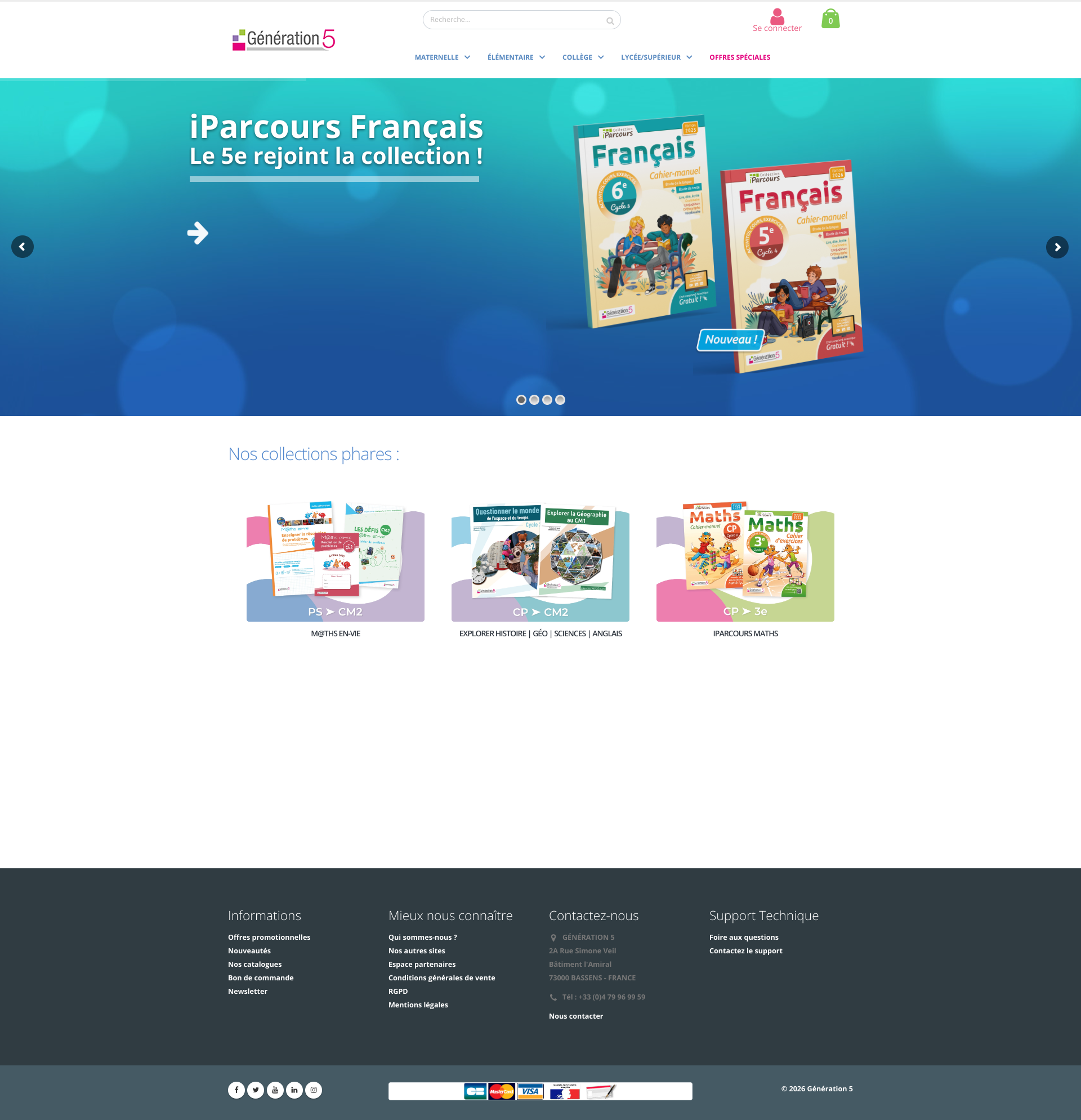 Aperçu du site