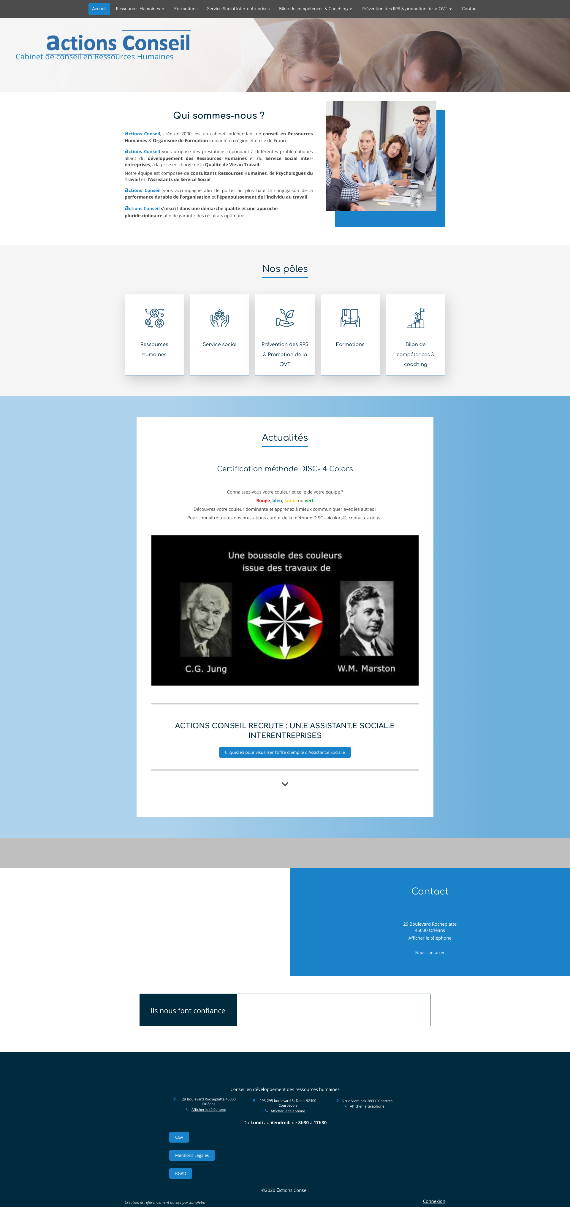 Aperçu du site