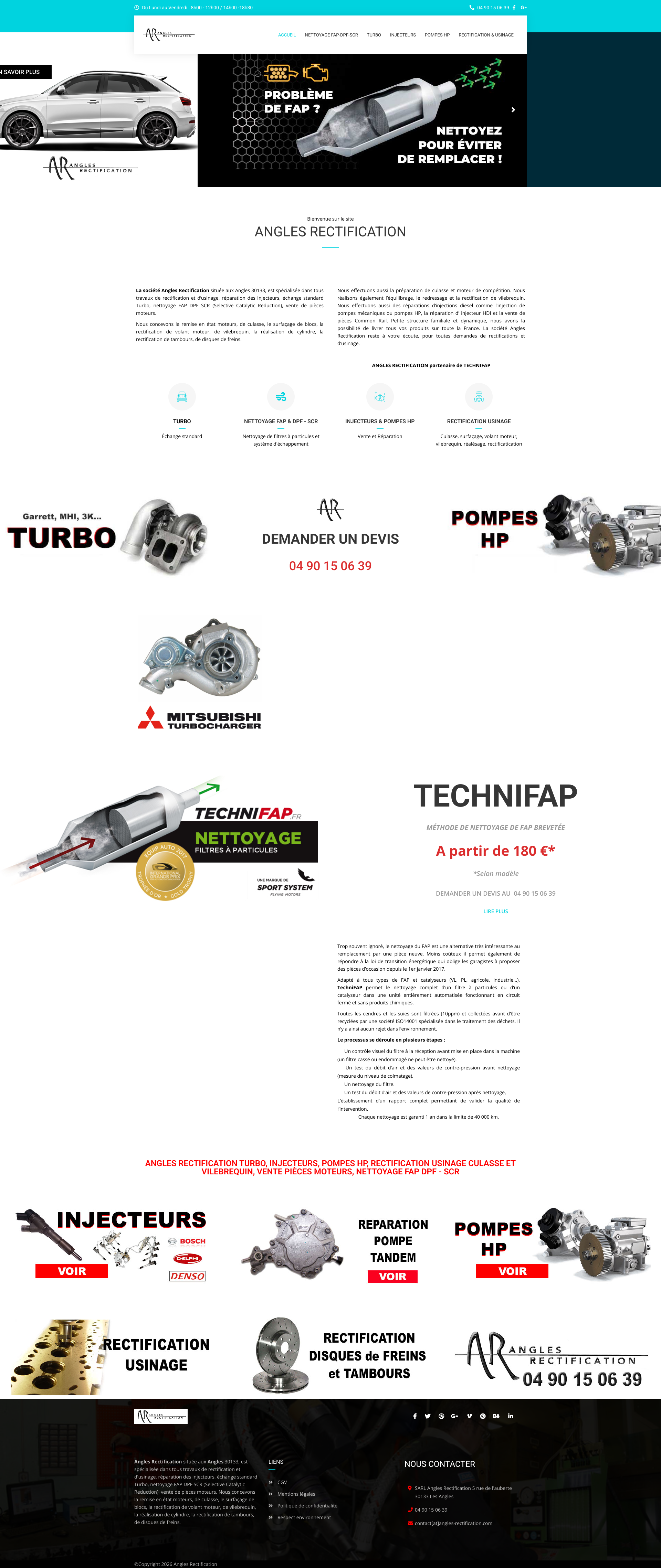 Aperçu du site