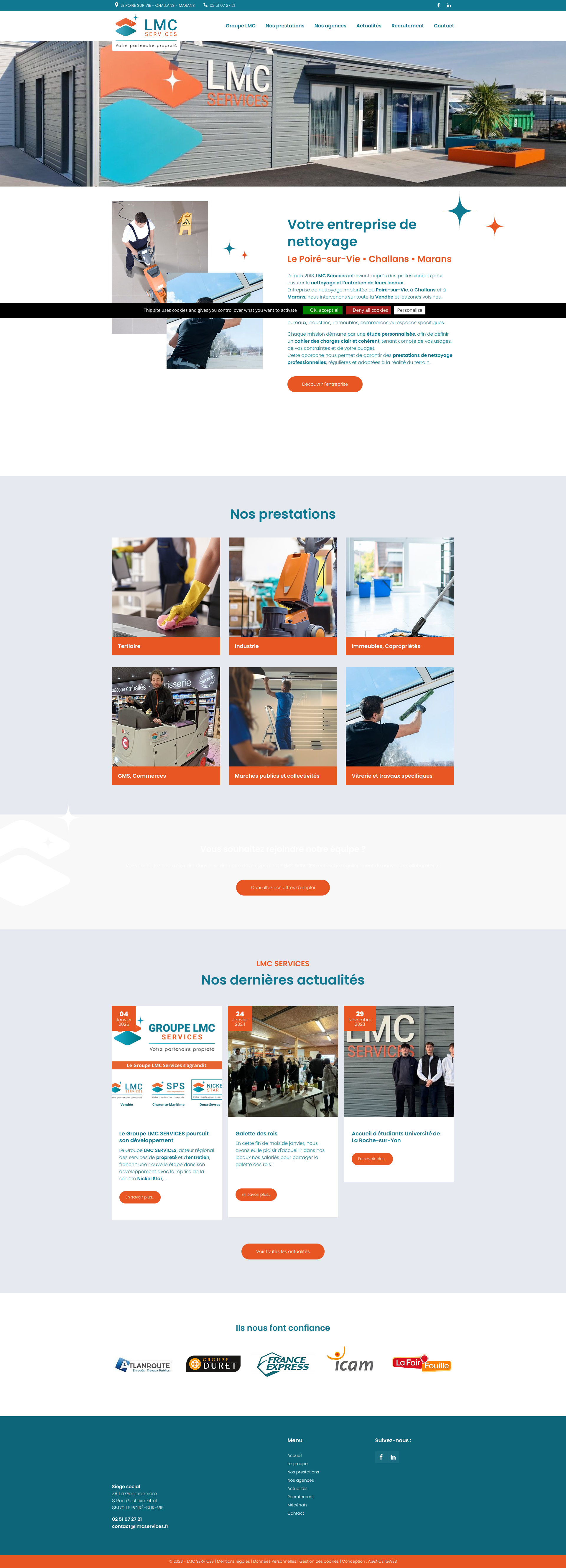 Aperçu du site