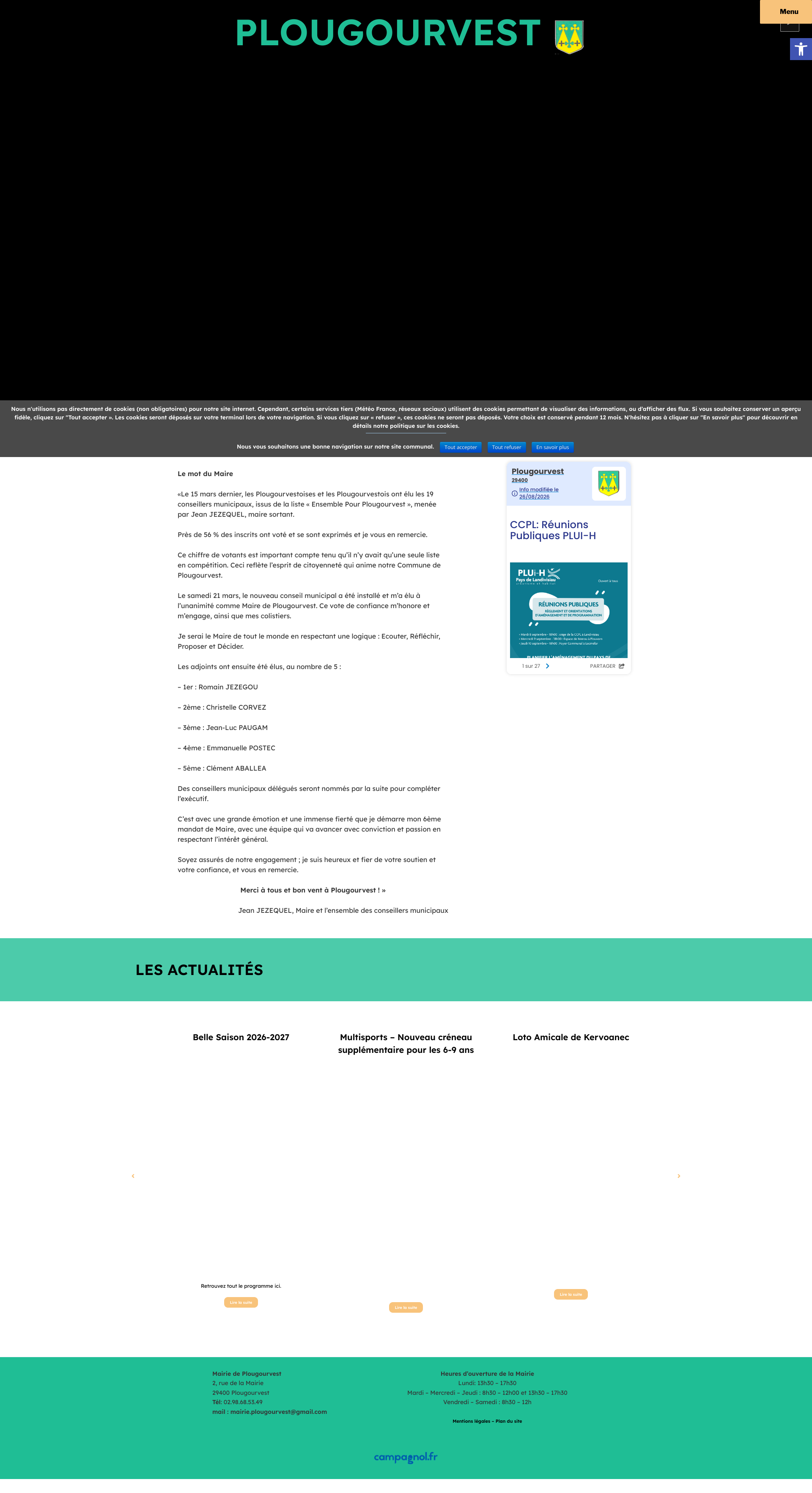 Aperçu du site