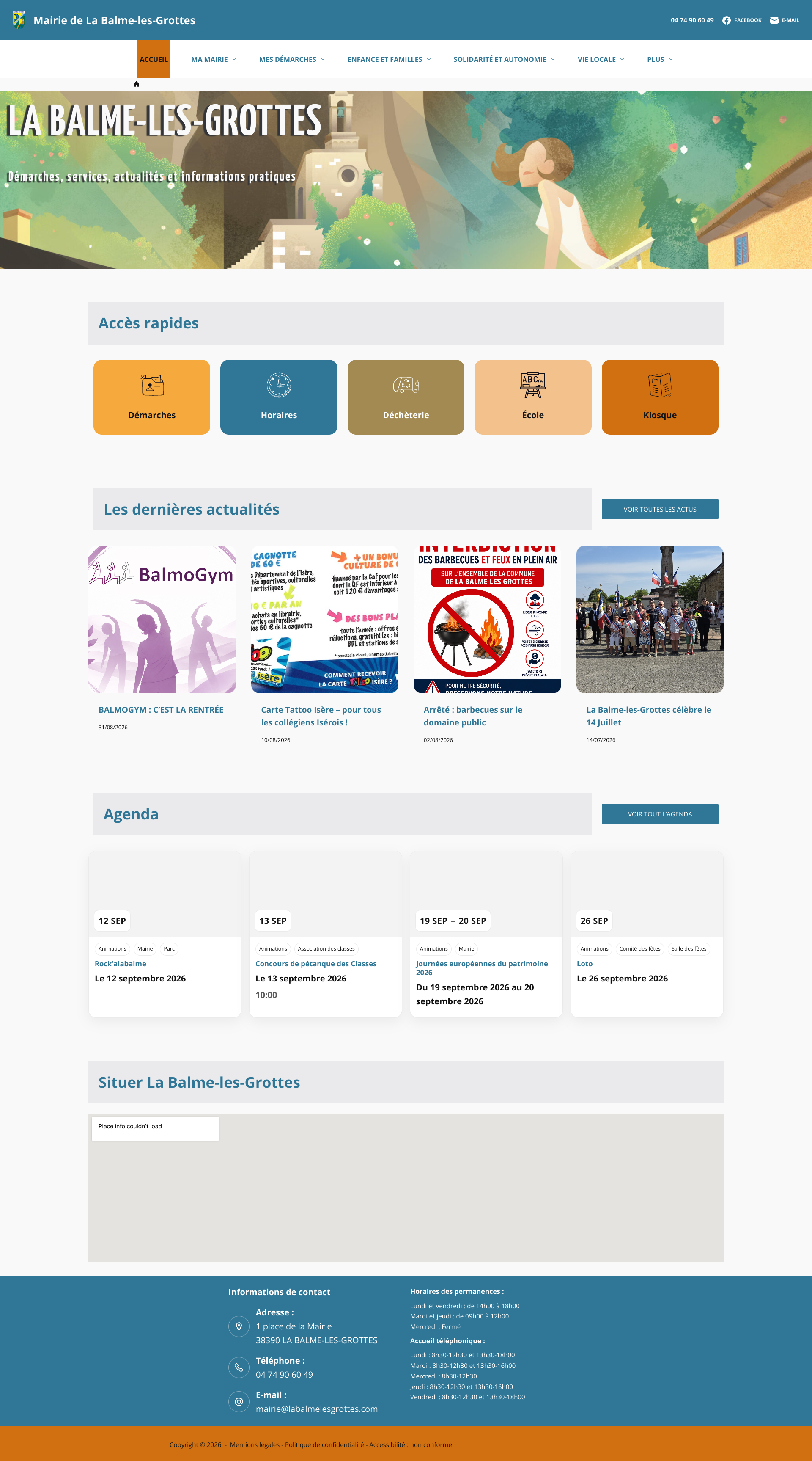 Aperçu du site