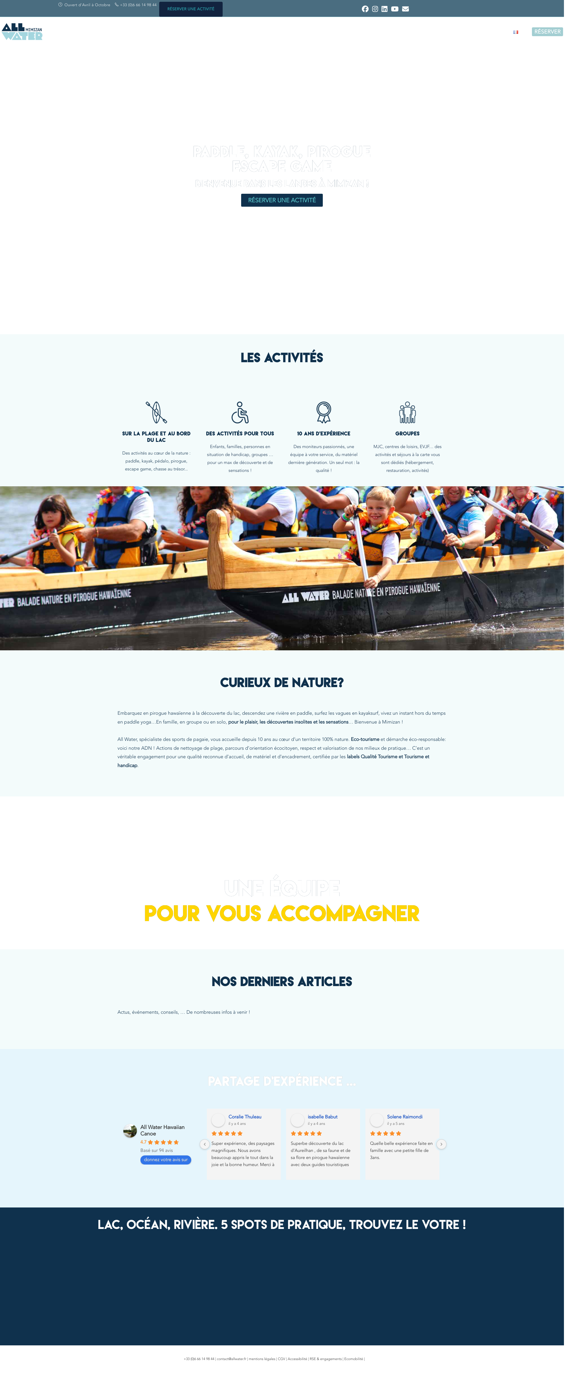 Aperçu du site