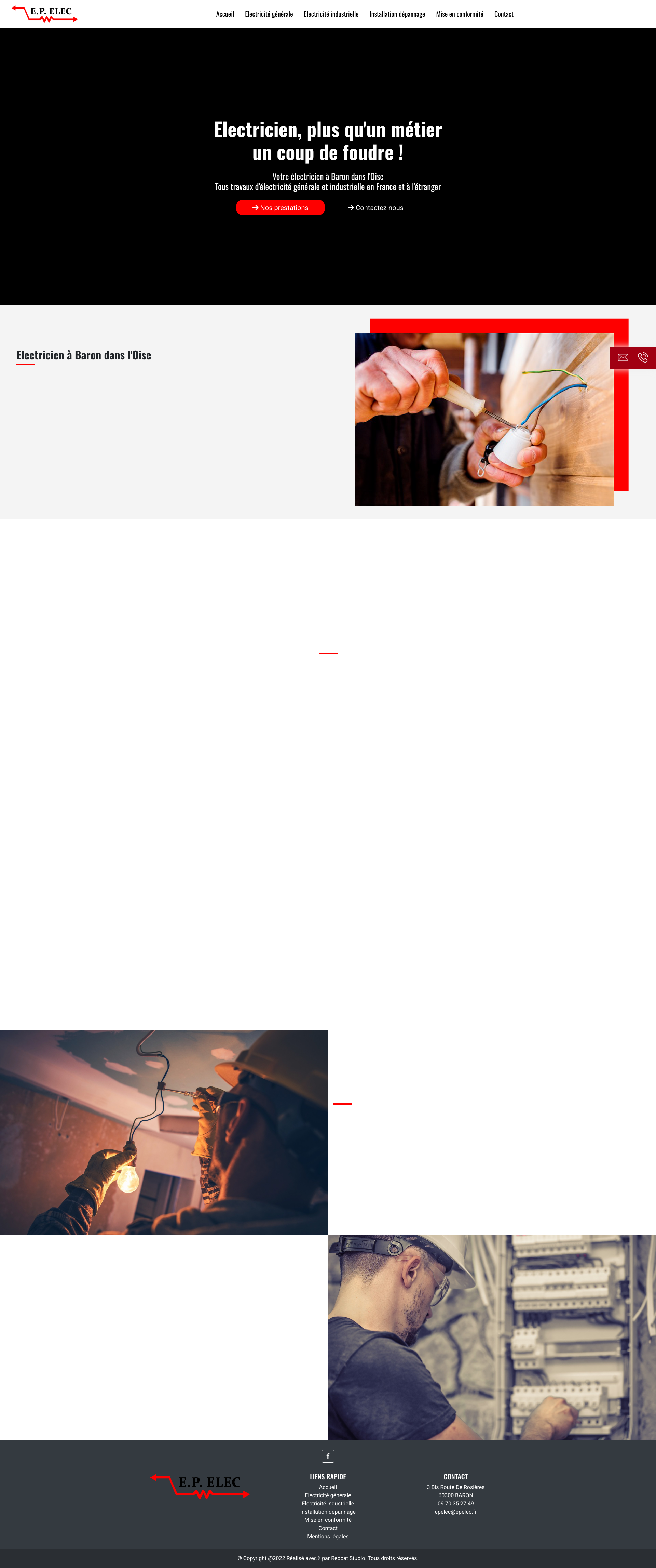 Aperçu du site