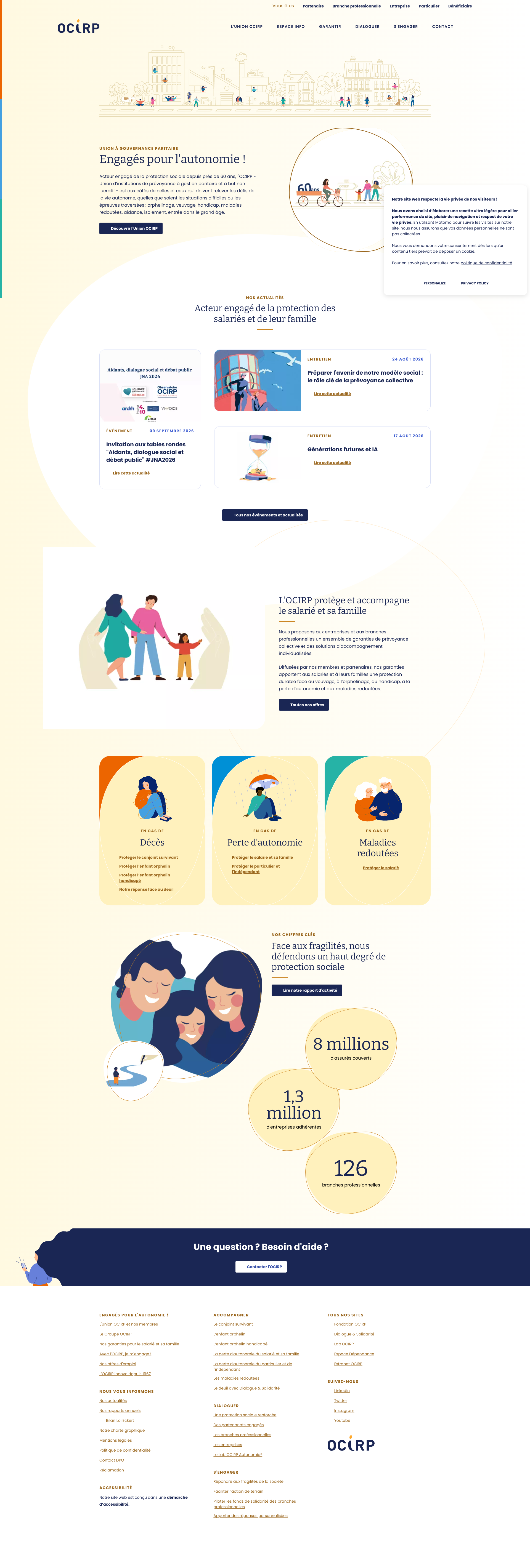 Aperçu du site