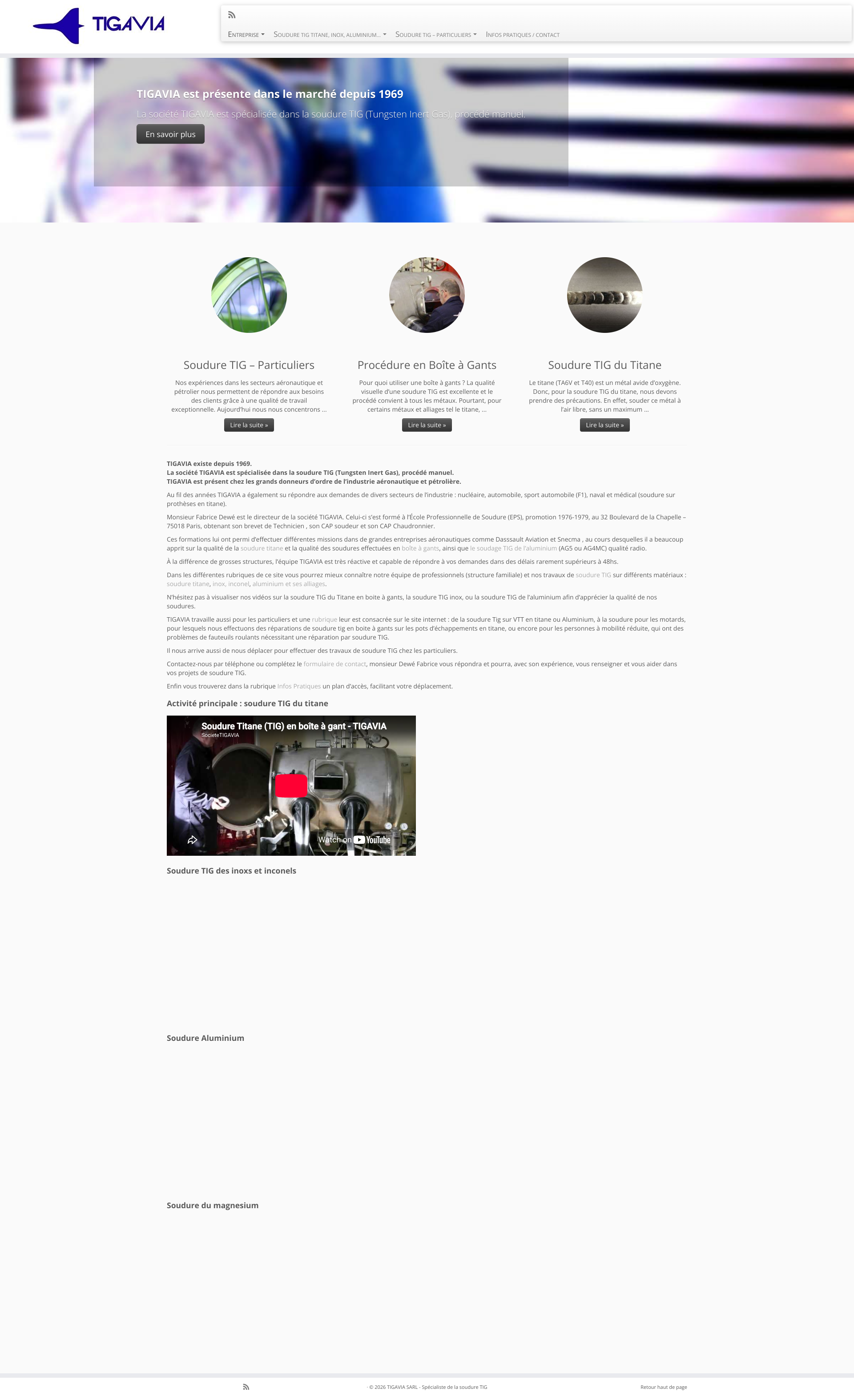 Aperçu du site