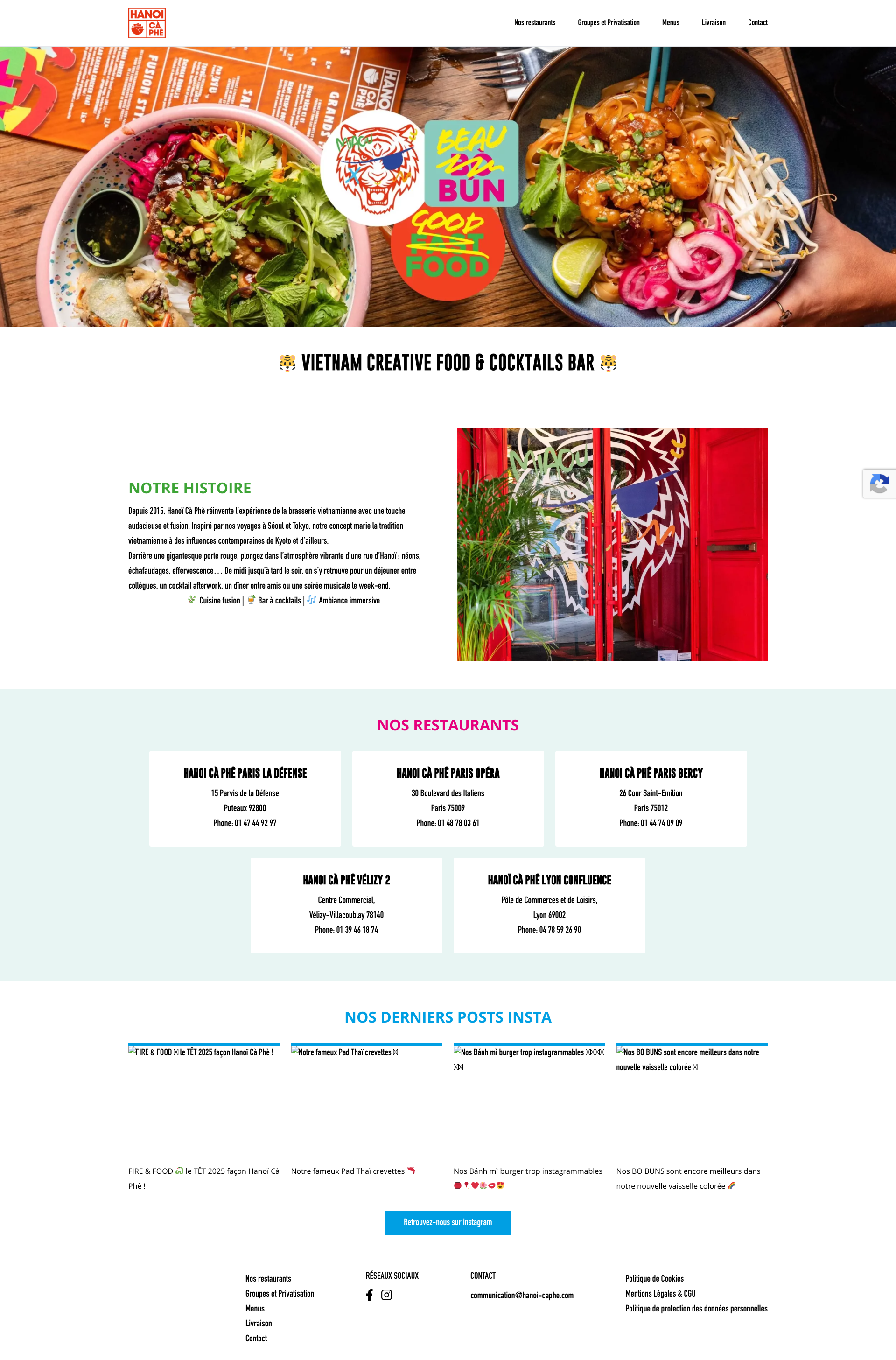 Aperçu du site