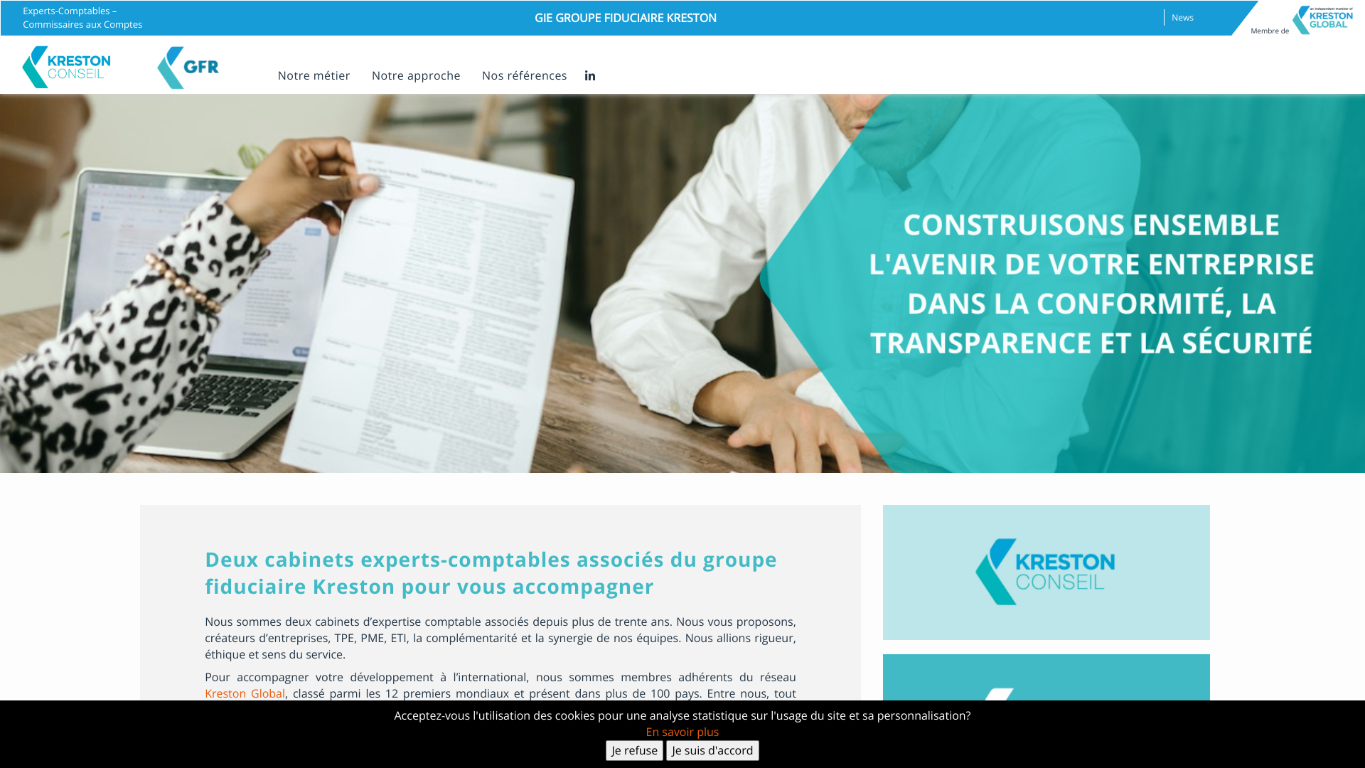 Aperçu du site