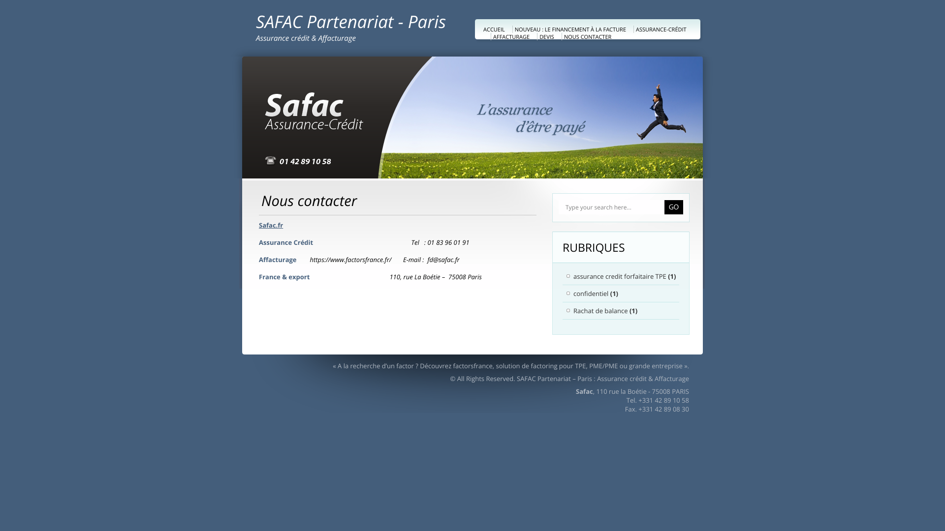 Aperçu du site