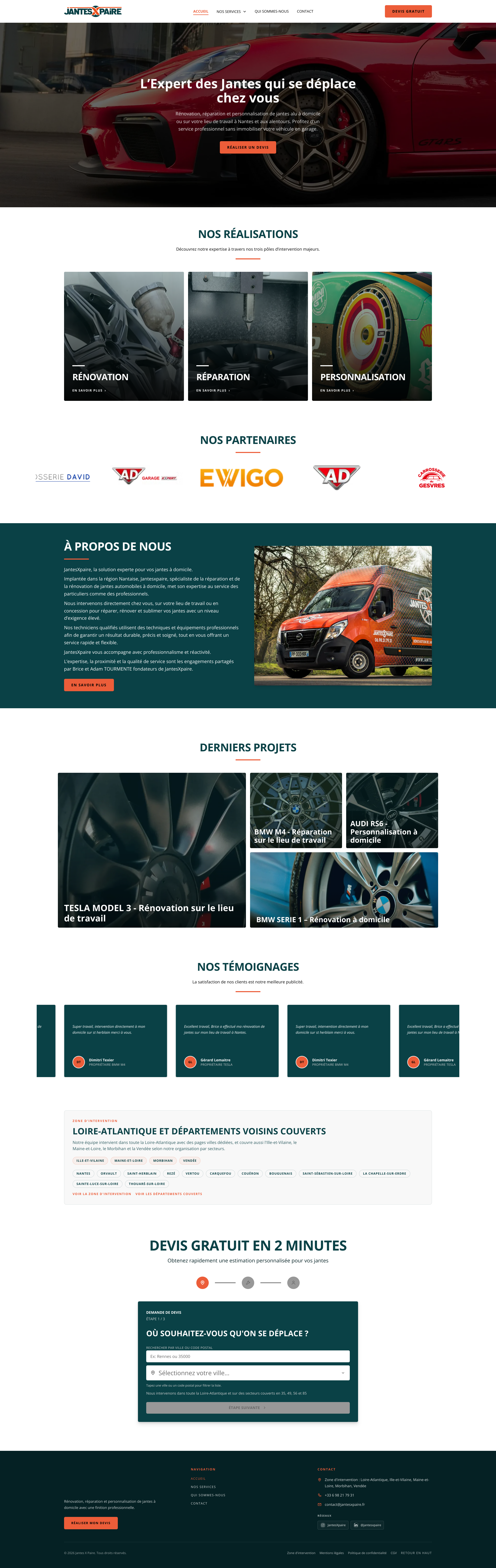 Aperçu du site