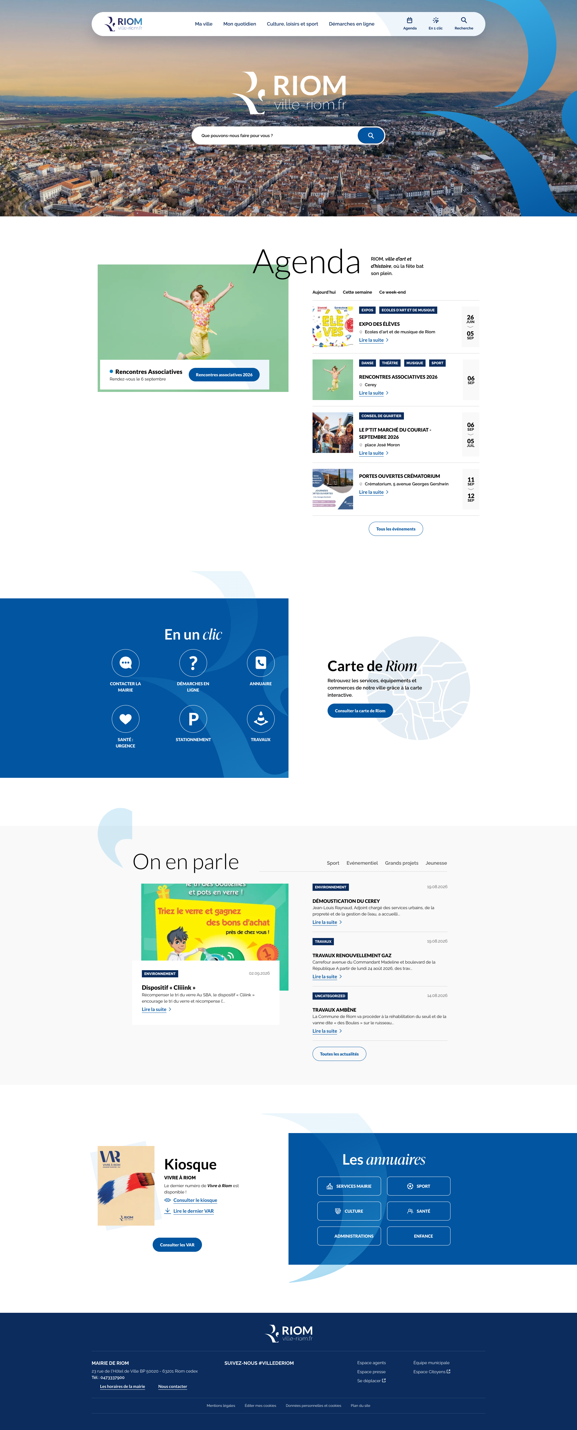 Aperçu du site